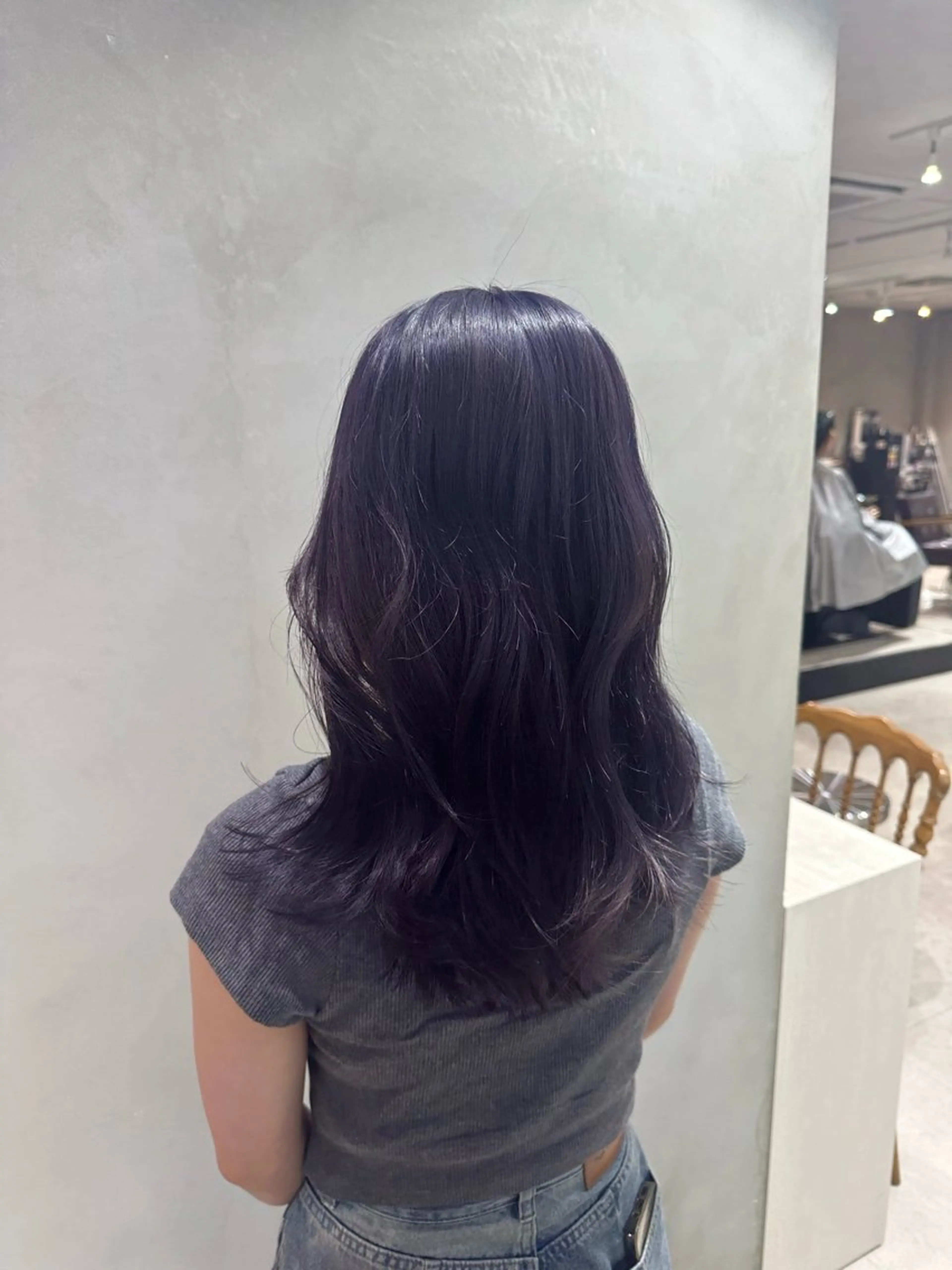セミロング カラー a-o横浜所属・色落ちまでキレイに！ ！女性サロンのヘアスタイル