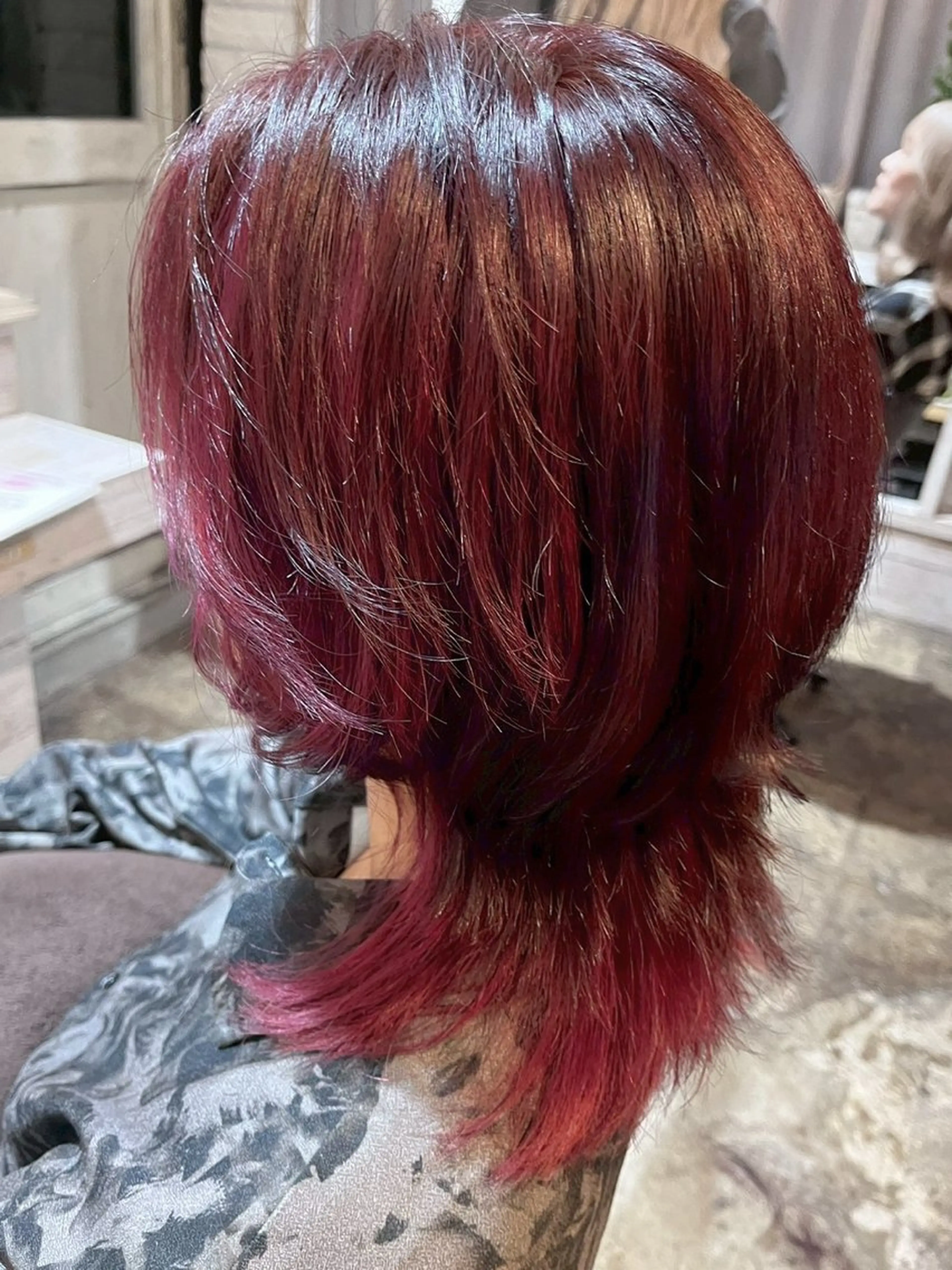 セミロング カラー カット ヘアカラー トリートメント ハイトーン/韓国風/ 艶髪/吉祥寺のヘアスタイル