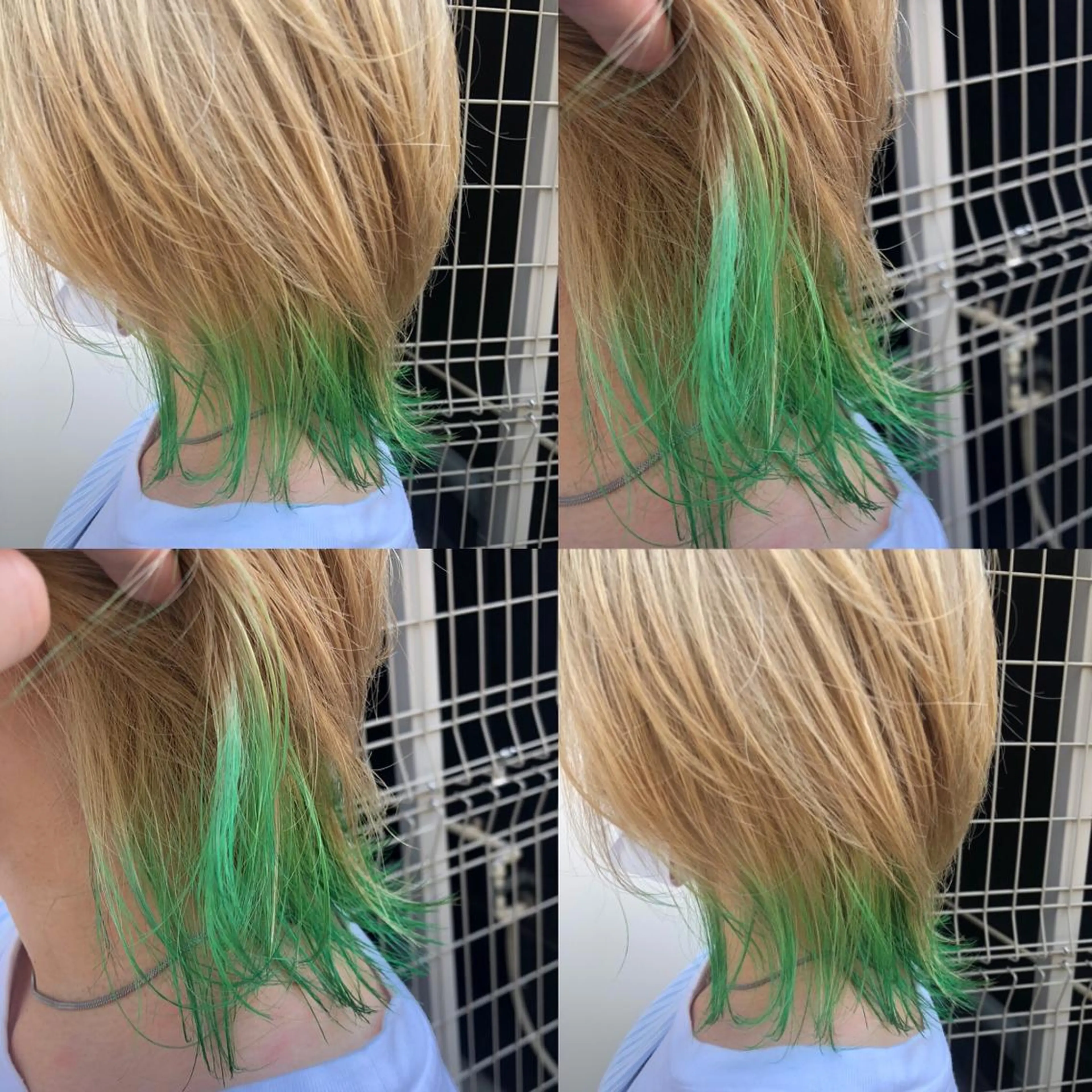 ミディアム ヘアカラー トリートメント ブリーチなしダブル カラー縮毛矯正　下野のヘアスタイル