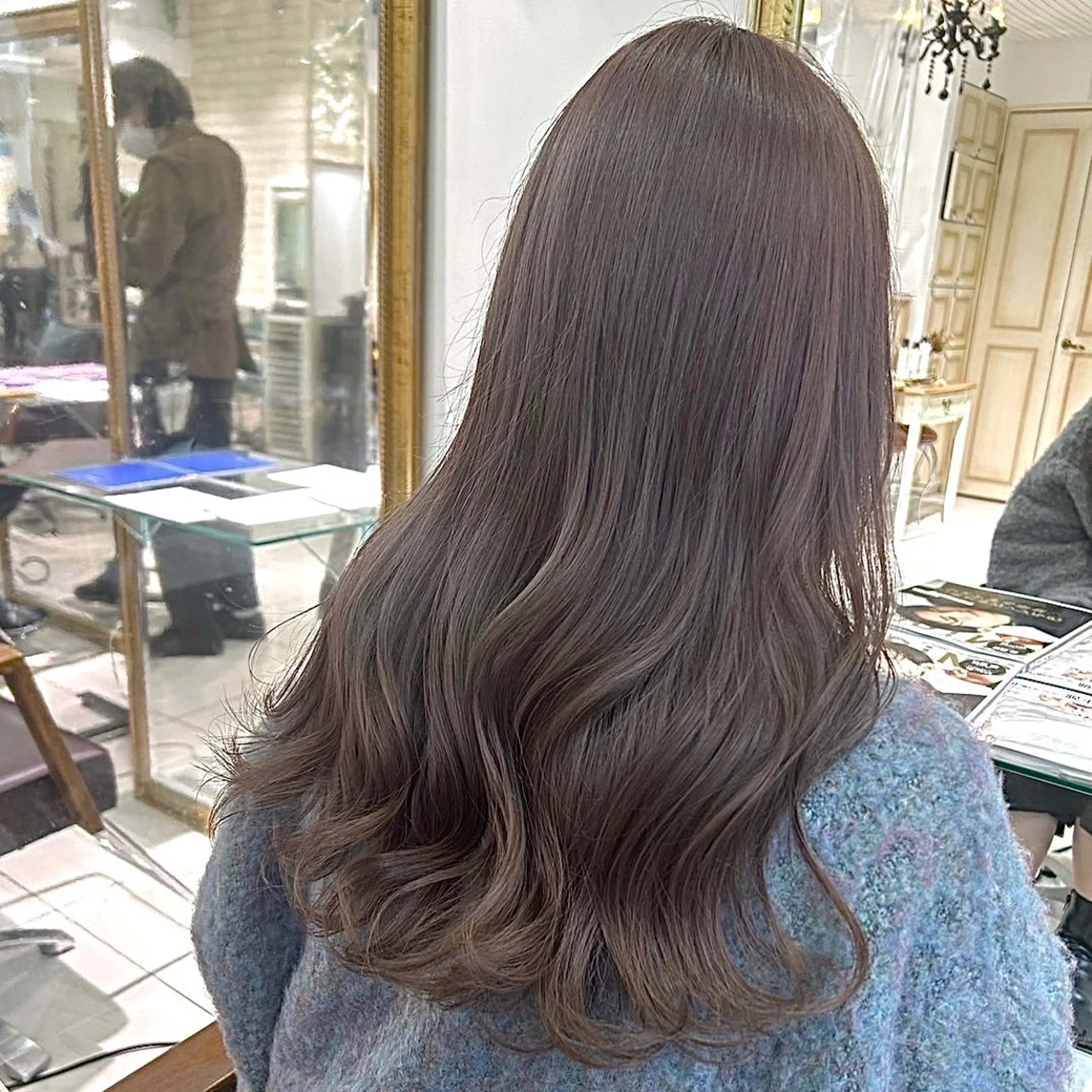 ロング カラー ヘアアレンジ 透明感カラー 髪質改善 透明感カラー ai🫧🪞のヘアスタイル