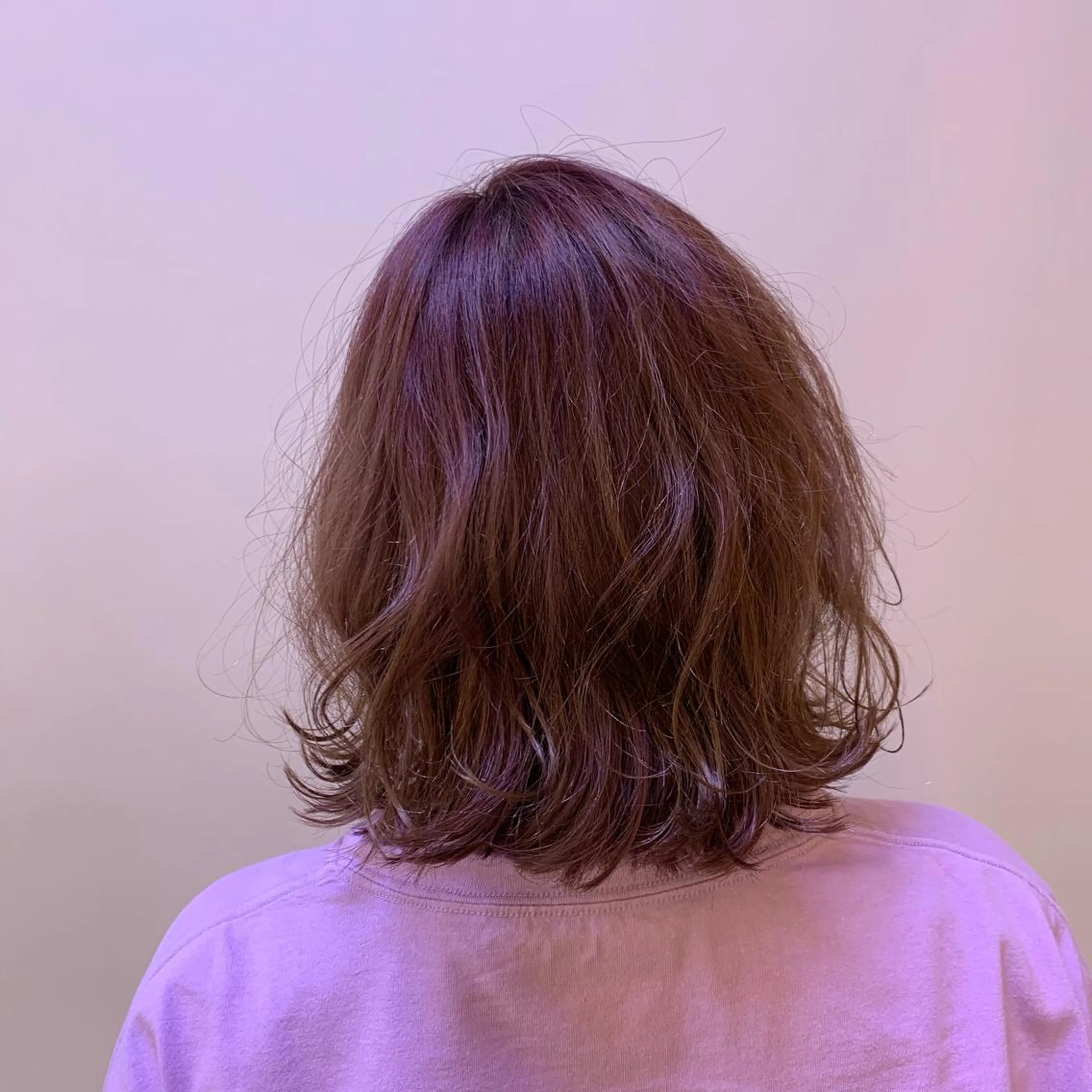 ミディアム カラー 似合わせカットカラー ♡佐藤捺美のヘアスタイル