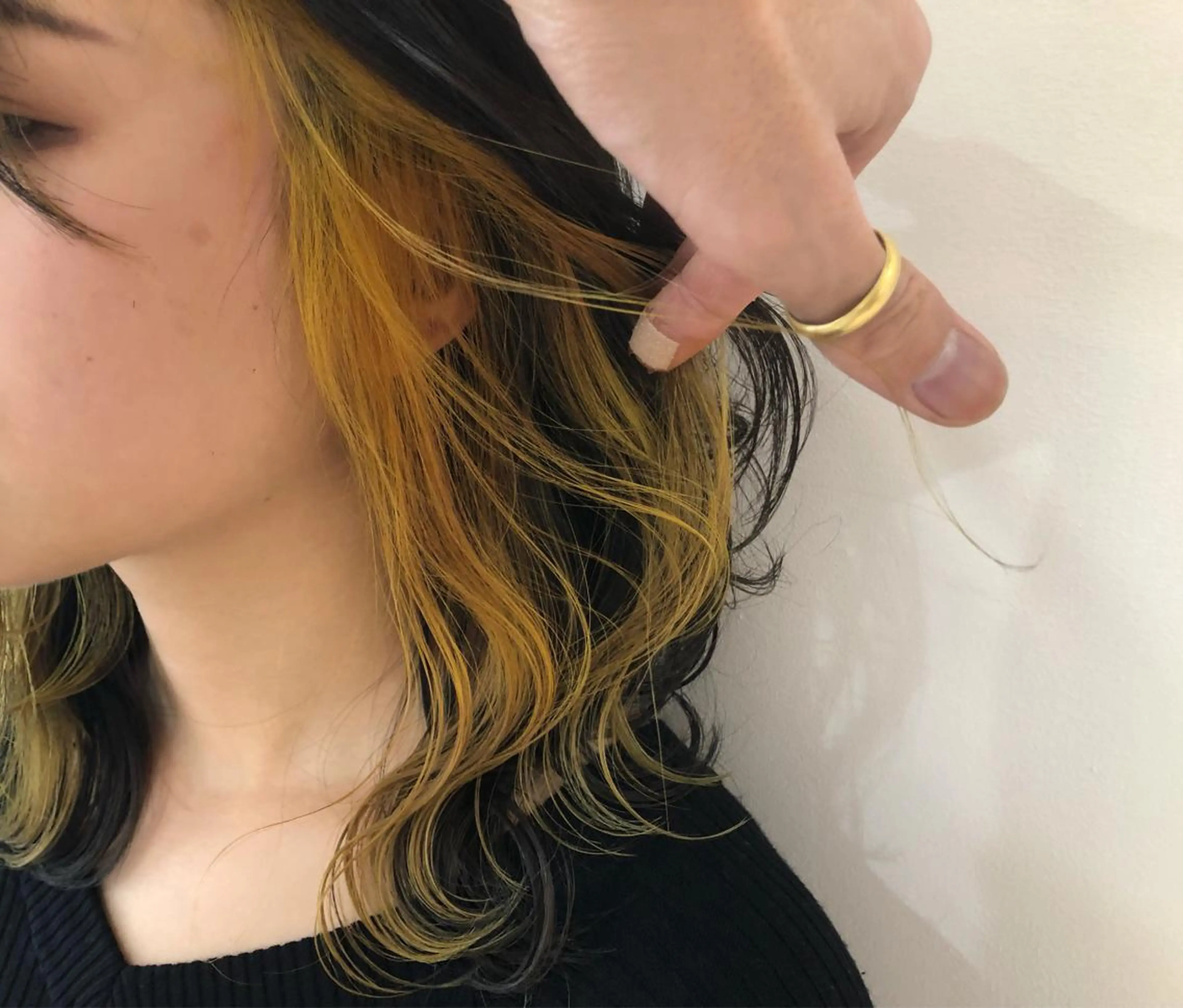 ミディアム カラー 加藤 利基のヘアスタイル