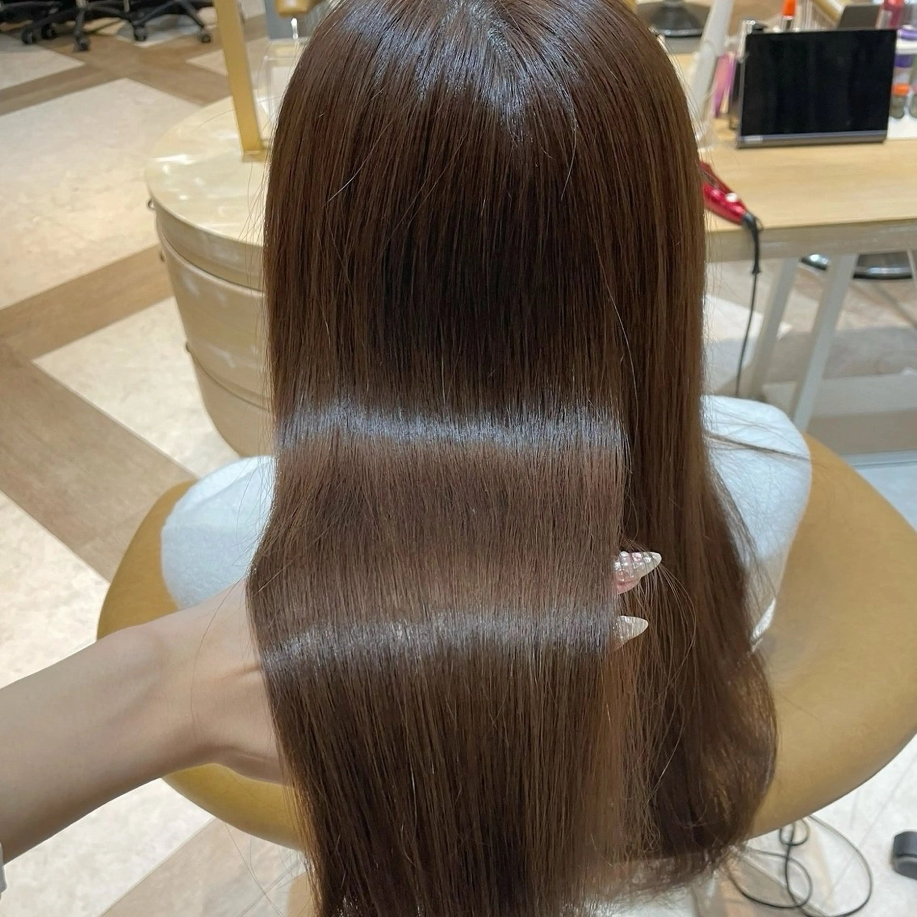 明るくしたいけどダメージしたくない方へ！ダブルカラー(ブリーチなし)＋3stepトリートメントの写真