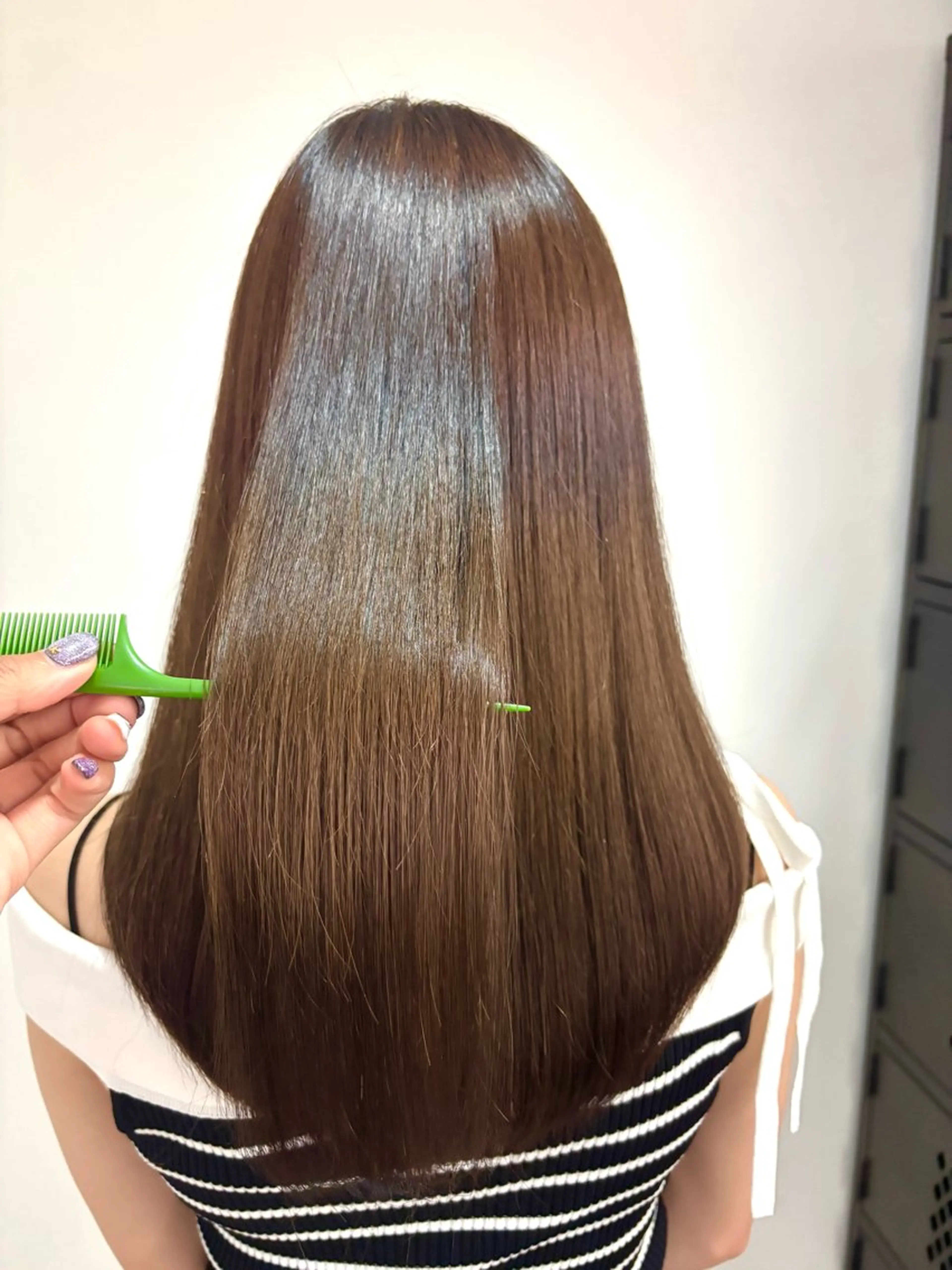 ロング カラー ベージュカラー ブラウンカラー chap hair所属・大槻 芽衣のヘアスタイル