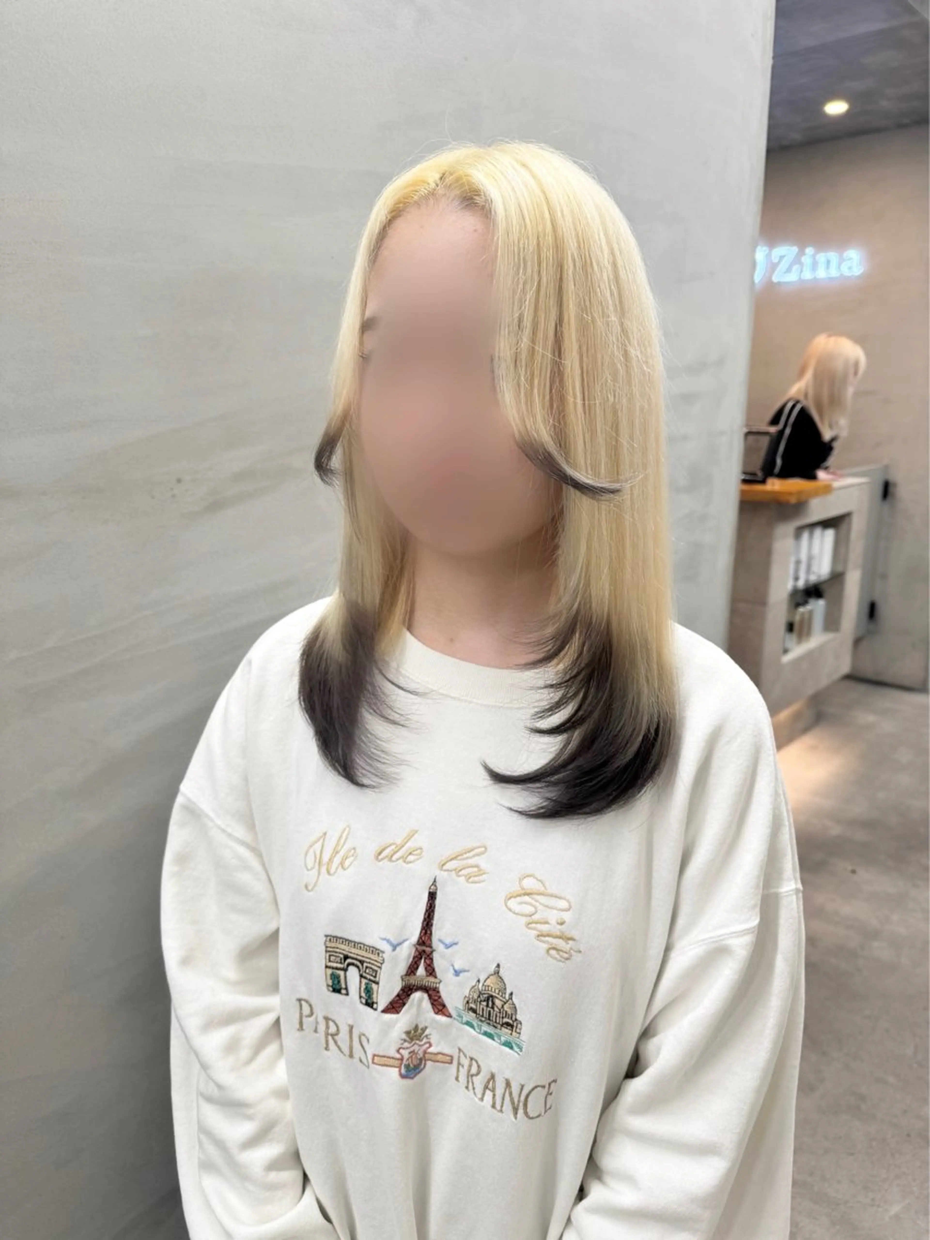 セミロング カラー ヘアカラー トリートメント ヘアセット 髪質改善＆艶カラー Zina💋池袋のヘアスタイル