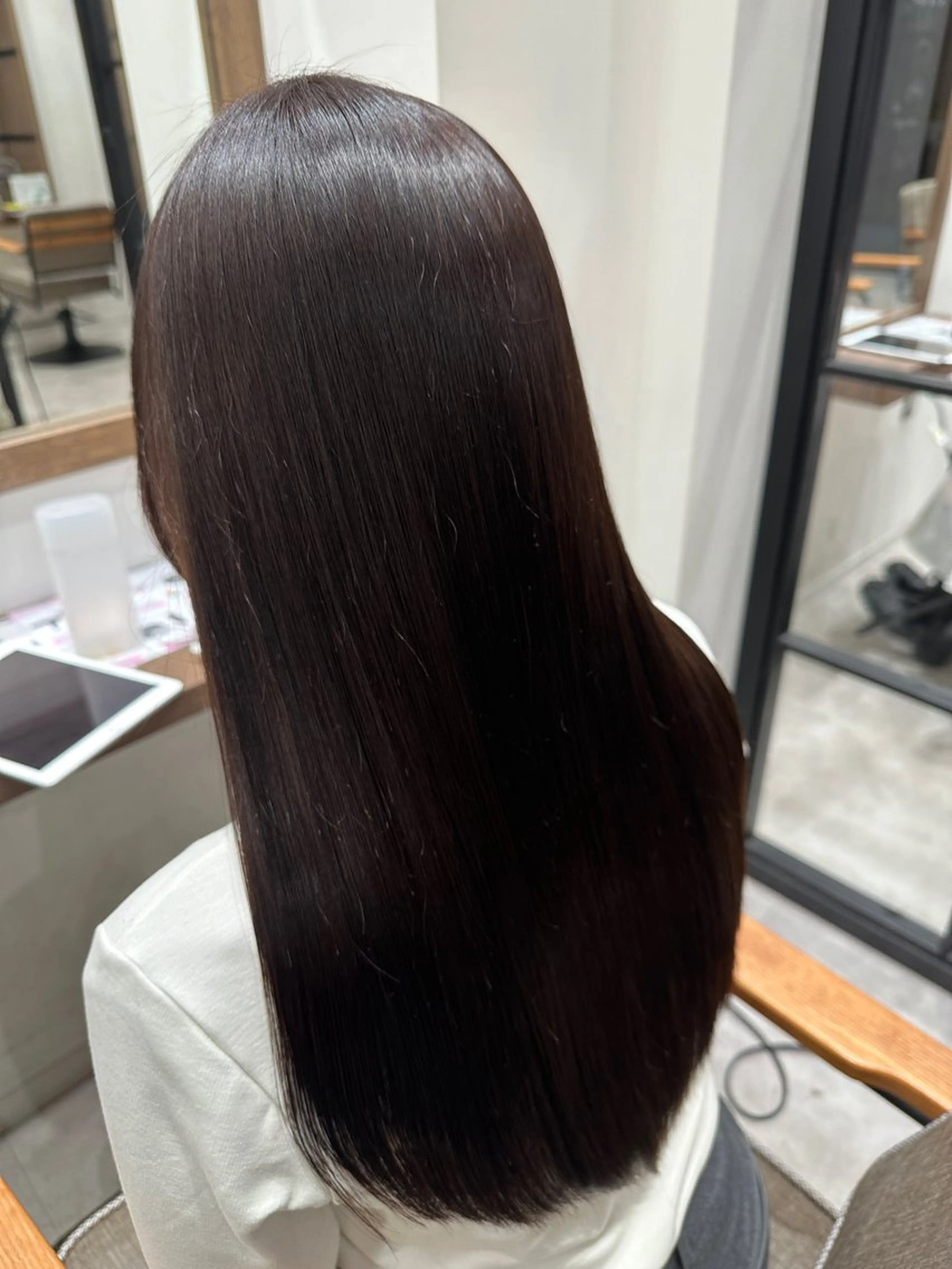 ロング カラー パーマ カット ヘアカラー 縮毛矯正 トリートメント 💙美髪救世主💙 関華蓮のヘアスタイル