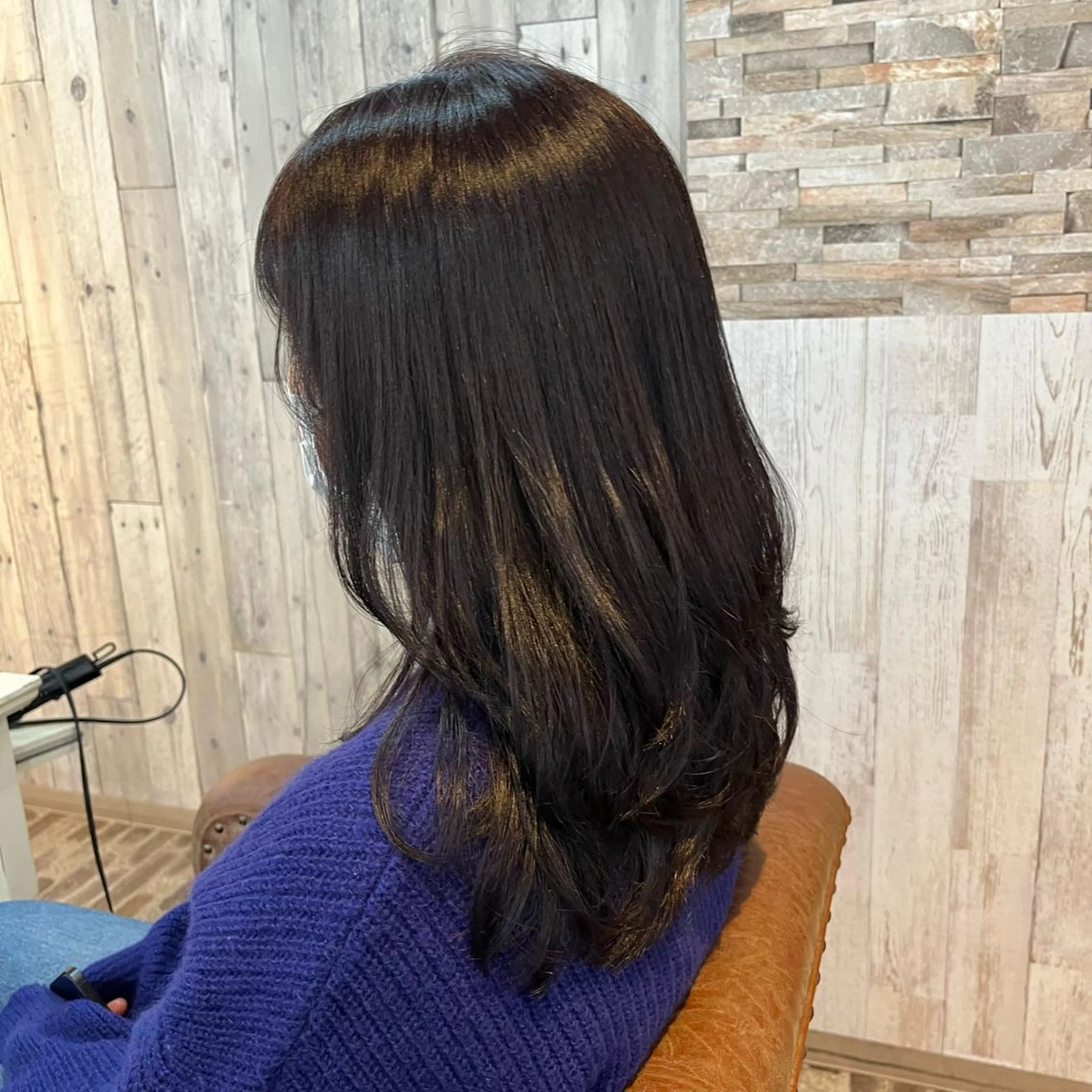 セミロング カラー 🌷L'oeuf 【ルフ】ホシカワ🌷のヘアスタイル