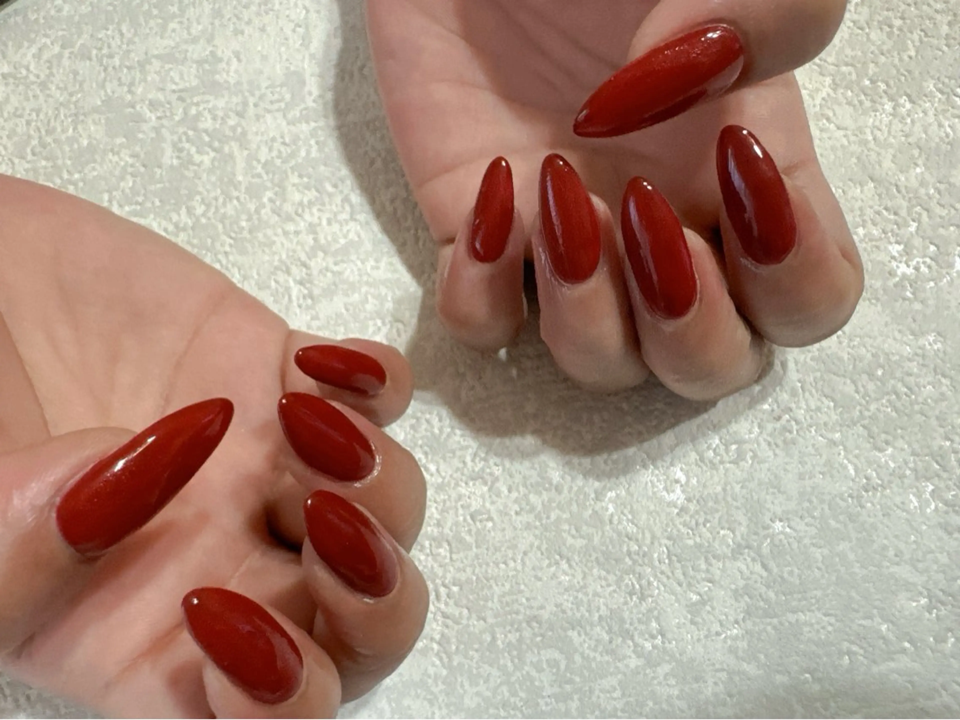 ネイル オーロラネイル ボルドー フットネイル フレンチネイル ジェルネイル kikinail 溝の口のネイルデザイン