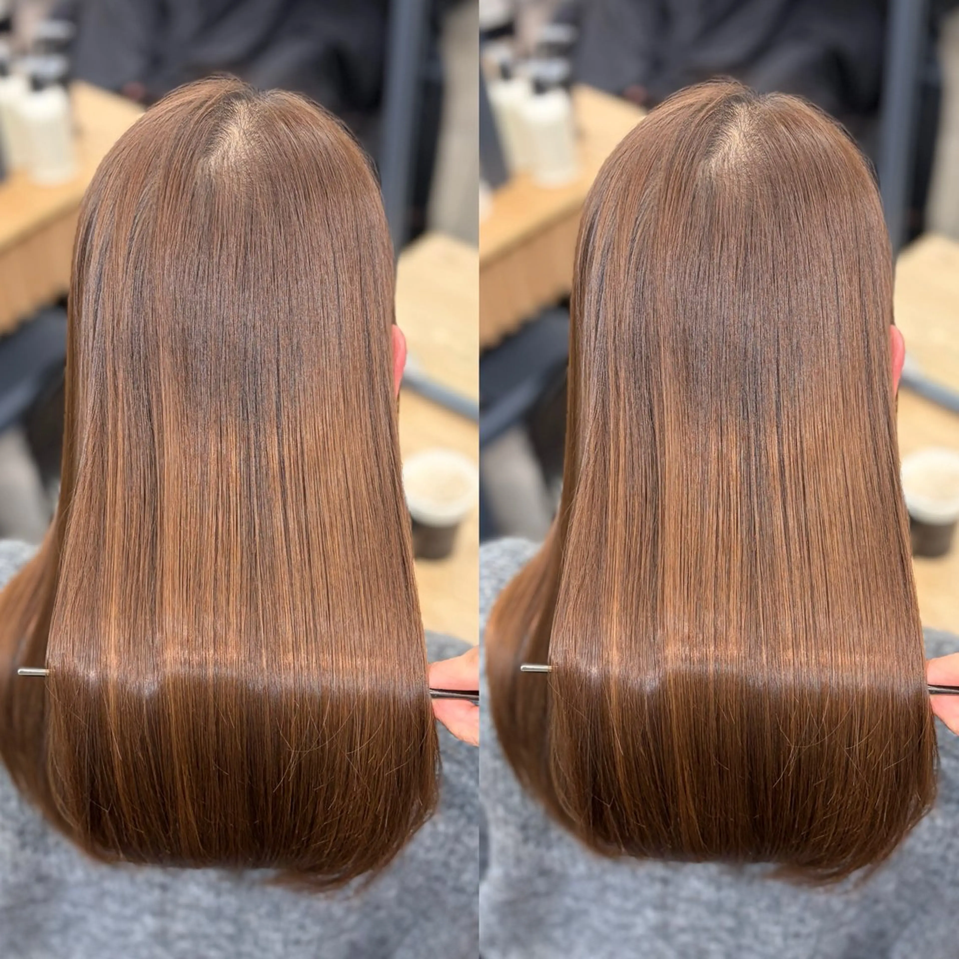 ミディアム カット トリートメント 🫧艶髪レイヤー/韓 国ボブ💎石川遥💎のヘアスタイル