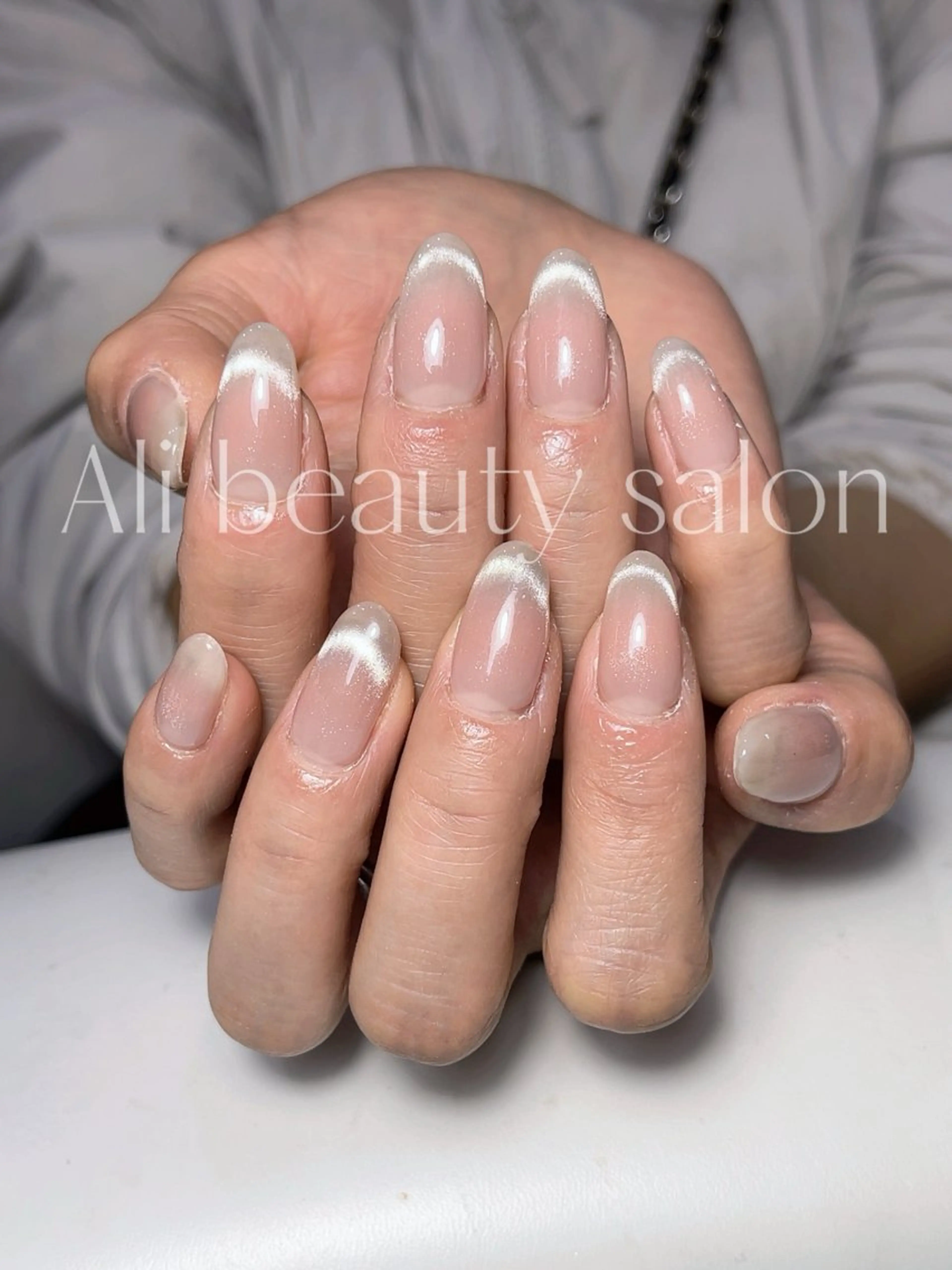 ネイル チークネイル フレンチネイル グラデーション マグネットネイル ハンドネイル Ali 新小岩 ネイル専門のネイルデザイン