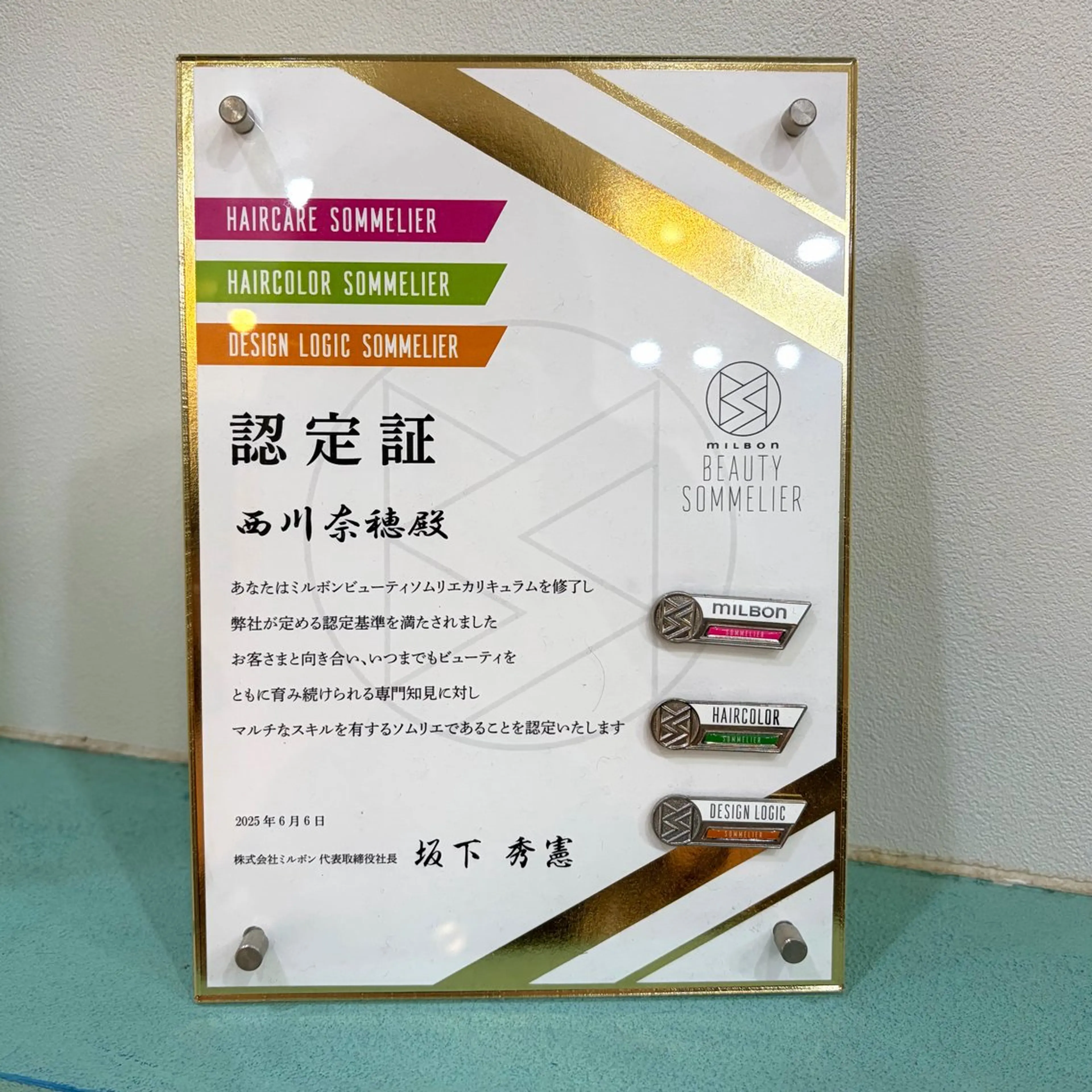 セミロング カラー カット ヘアカラー トリートメント 髪質改善/ストレート /透明感/西川奈穂のヘアスタイル