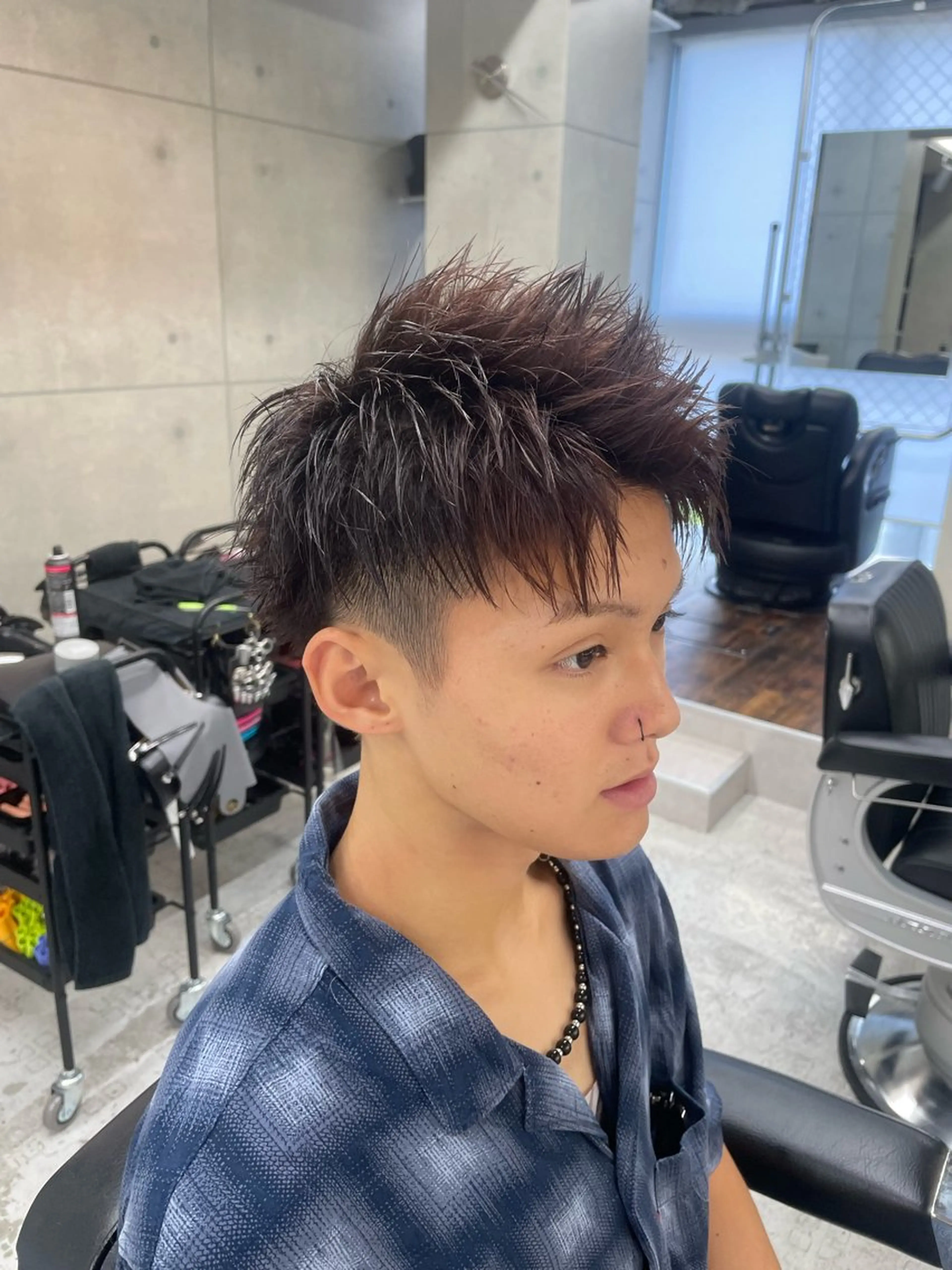 ショート 髪質改善 ショートヘア 縮毛矯正 CHROM TOKYO A.L.T所属・【メンズ・パーマ】 藪 清正のヘアスタイル