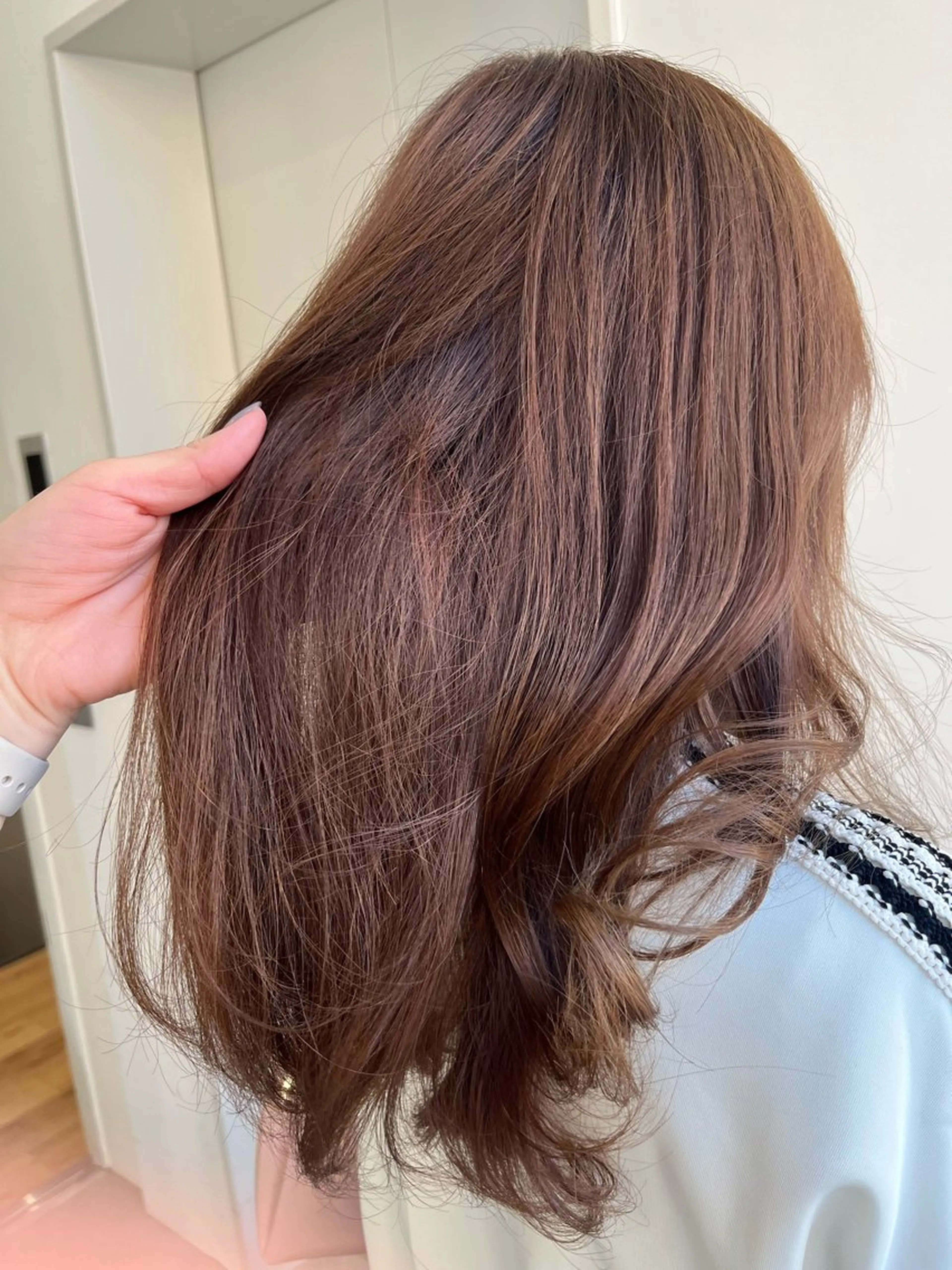 セミロング カラー ヘアカラー 暖色カラー/似合わせ カット/名古屋/辻のヘアスタイル