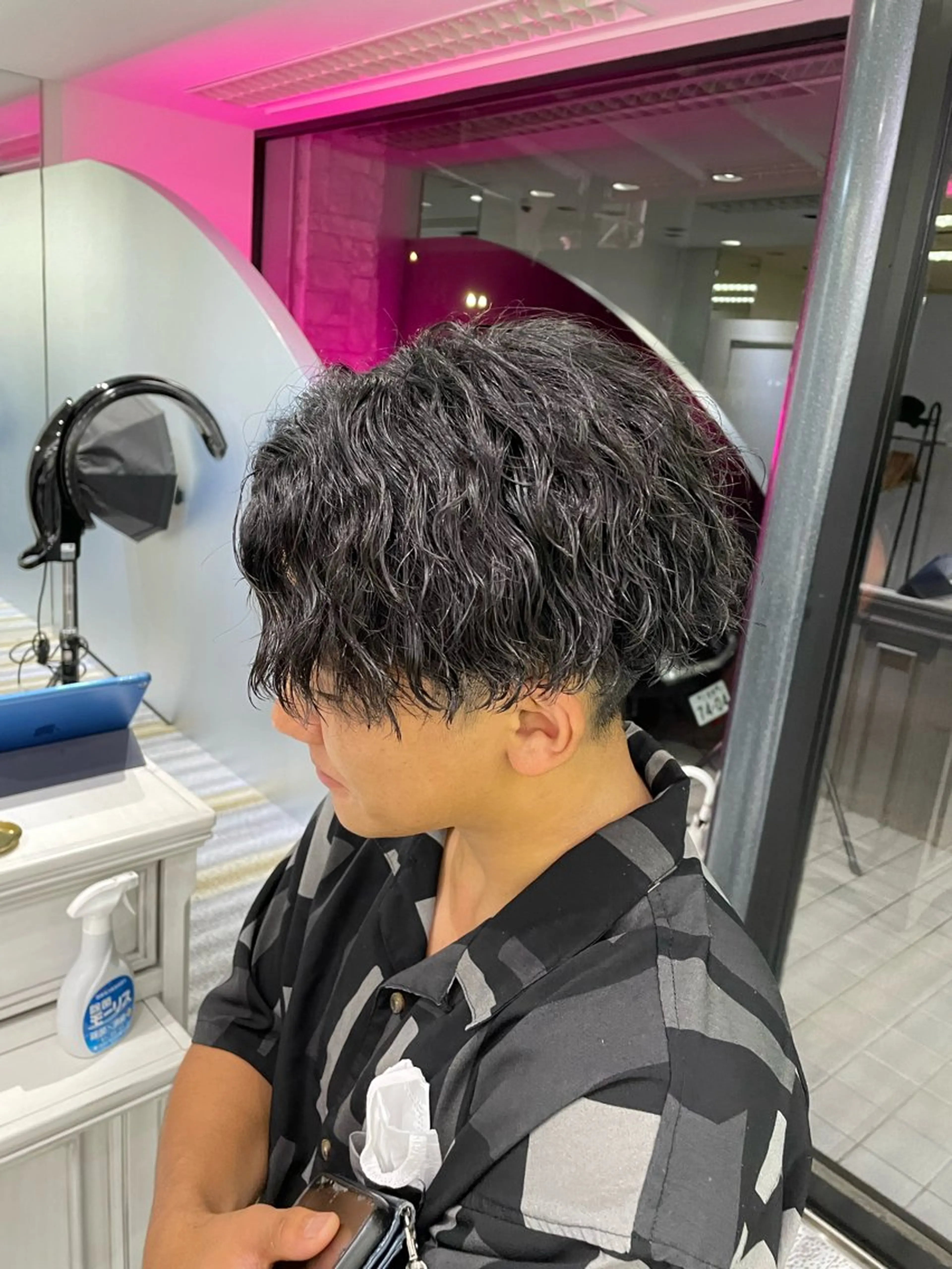 ショート パーマ メンズ メンズパーマ ツイストスパイラルパーマ スパイラルパーマ カット パーマ 【メンズ特化】岩瀬 武【メンズパーマ】のヘアスタイル