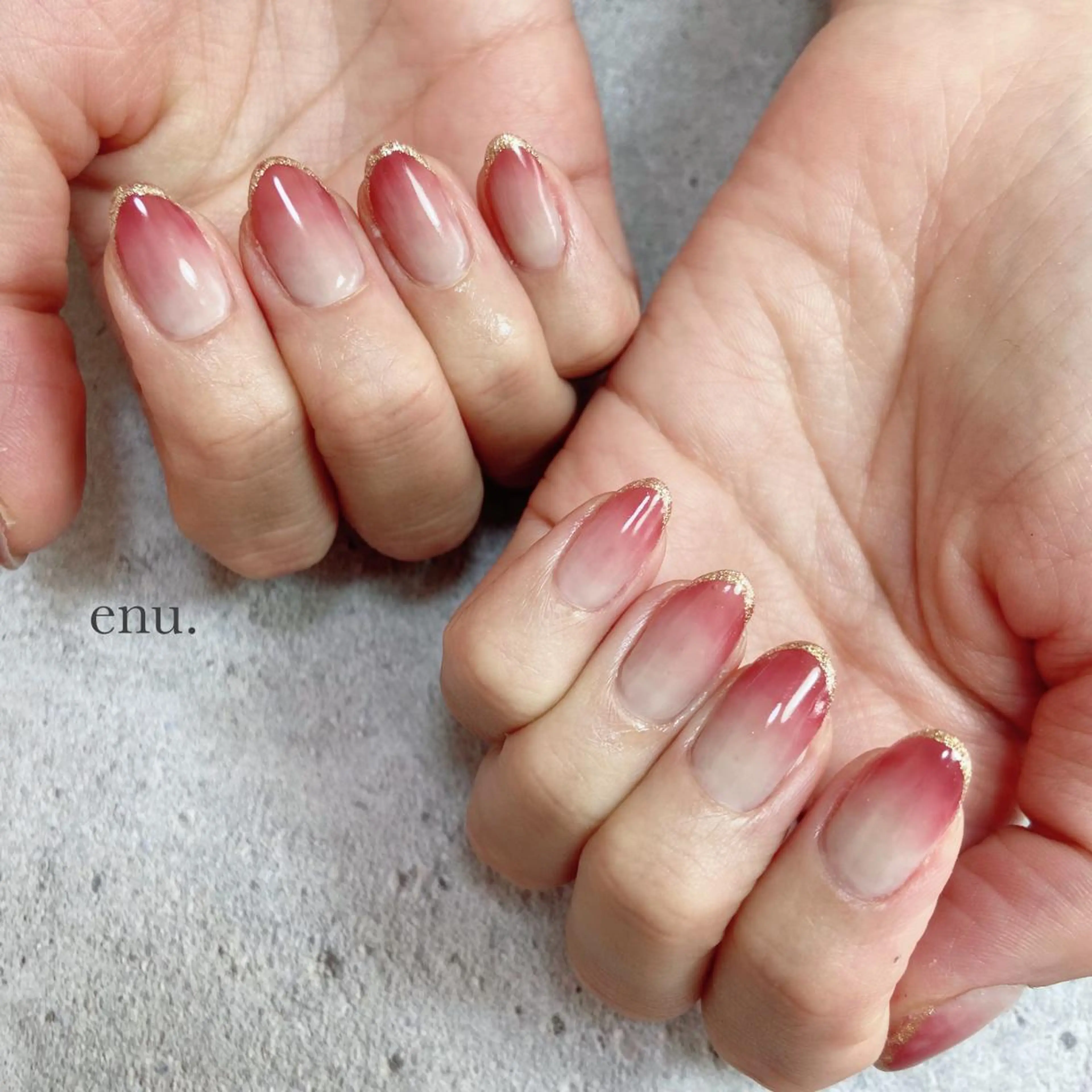 ネイル グラデーション ハンドネイル enu. nanakoのネイルデザイン