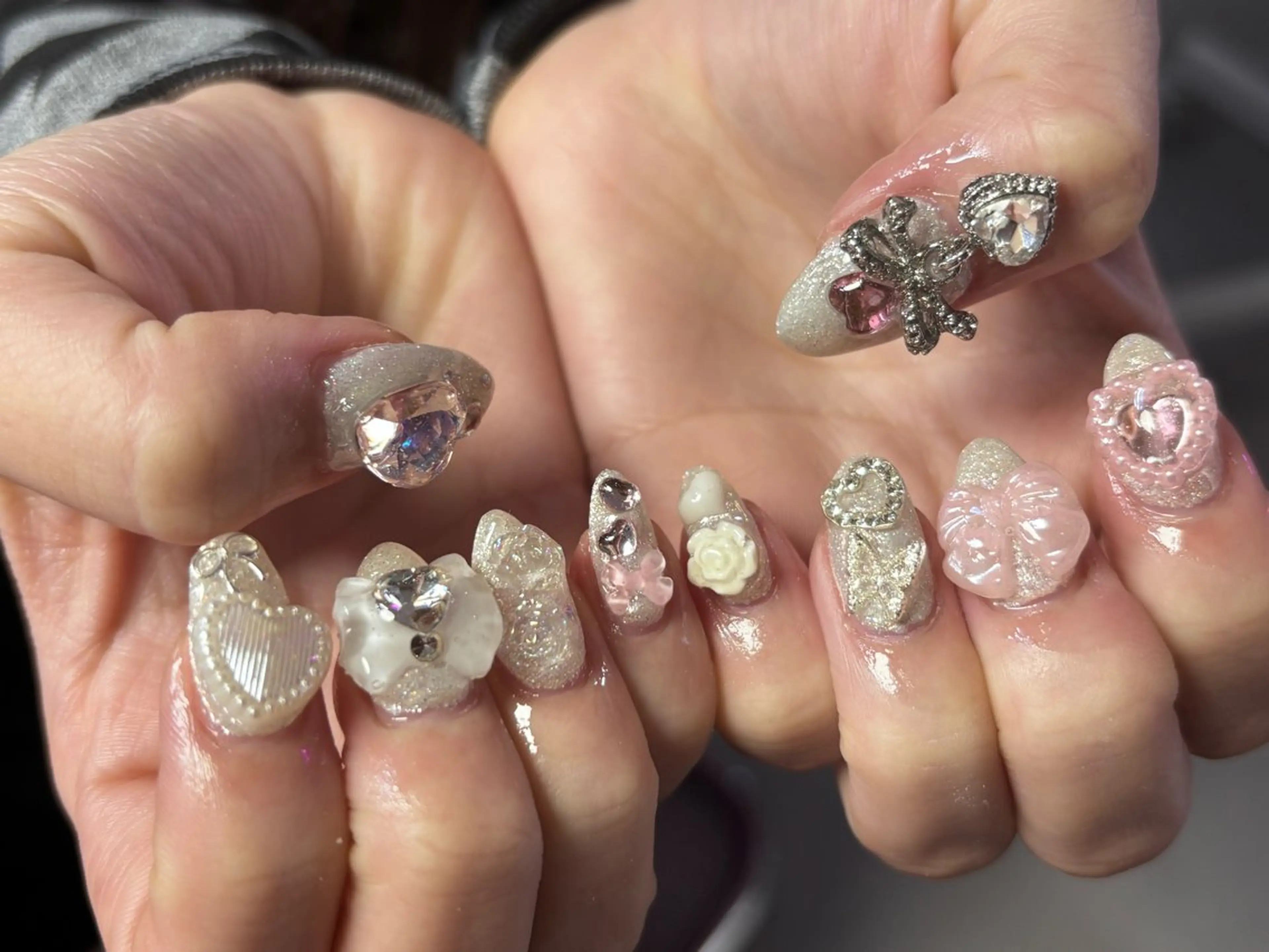 ネイル ハンドネイル 渋谷T&B ロング ネイル/ユキ🤎のネイルデザイン