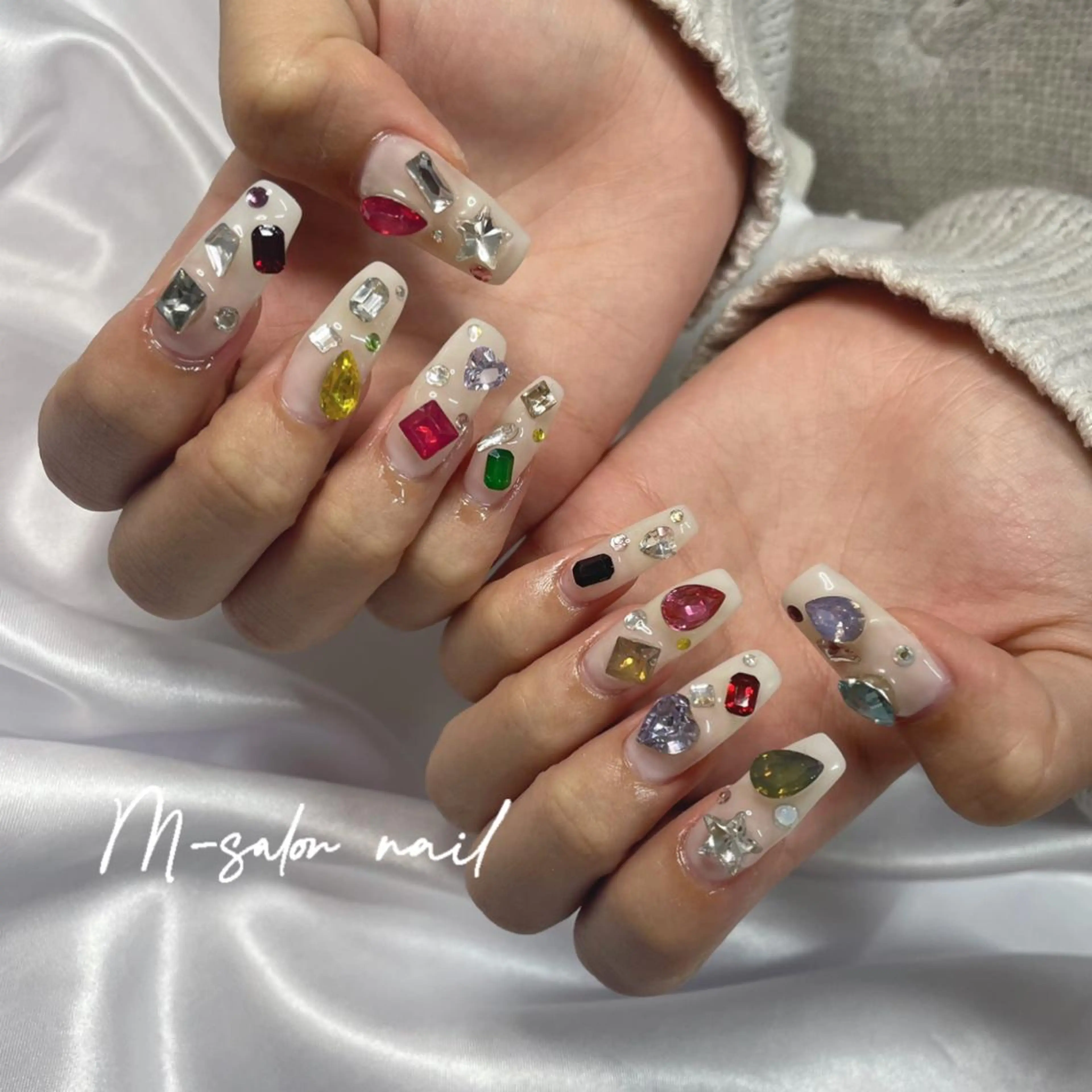 ネイル アートネイル ハンドネイル 韓国/網紅/パーツ M-salonのネイルデザイン