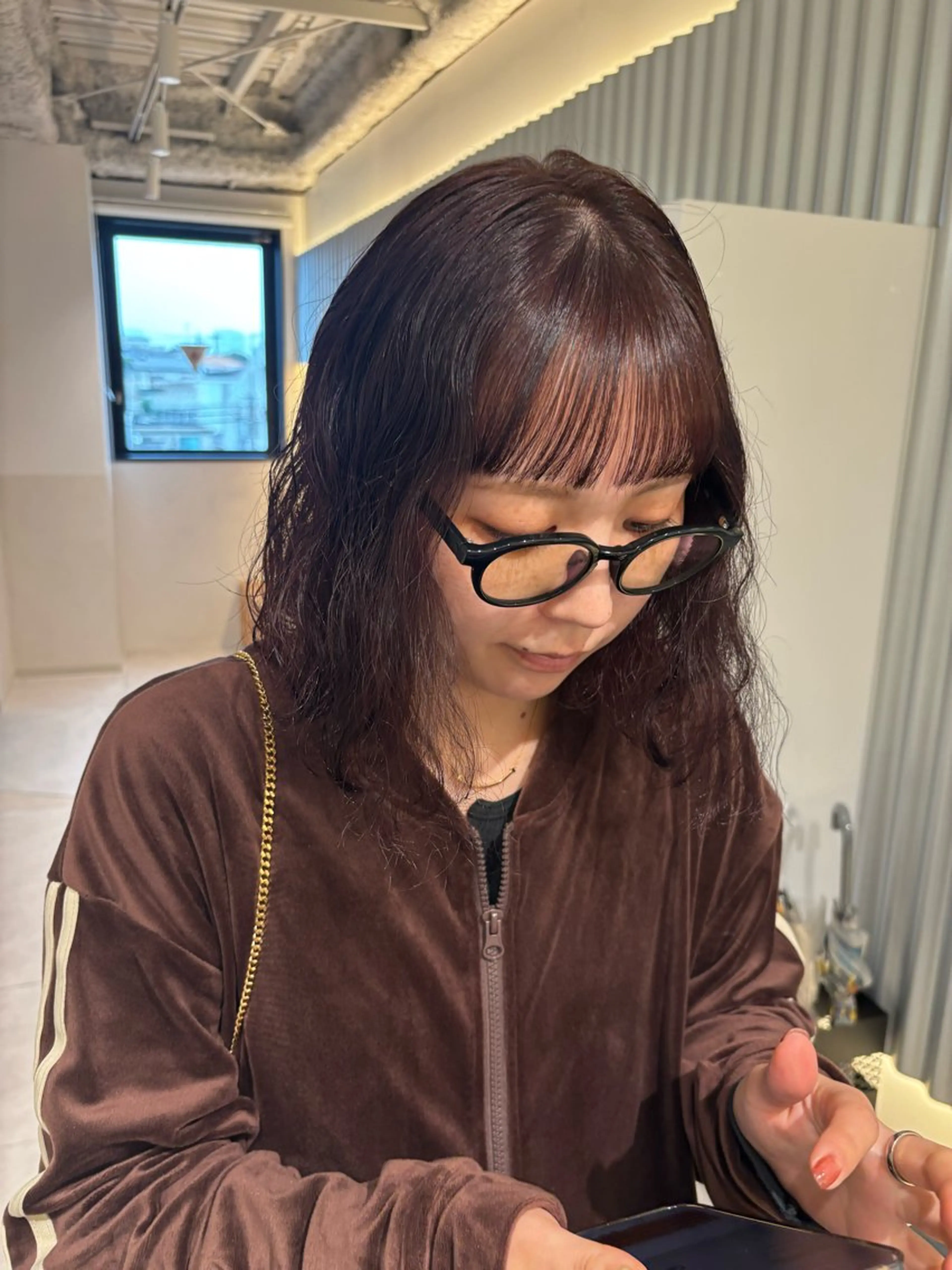 ショート カラー パーマ ヘアアレンジ オン眉 カット ヘアカラー パーマ トリートメント ヘッドスパ ヘアセット 押切 響　のヘアスタイル