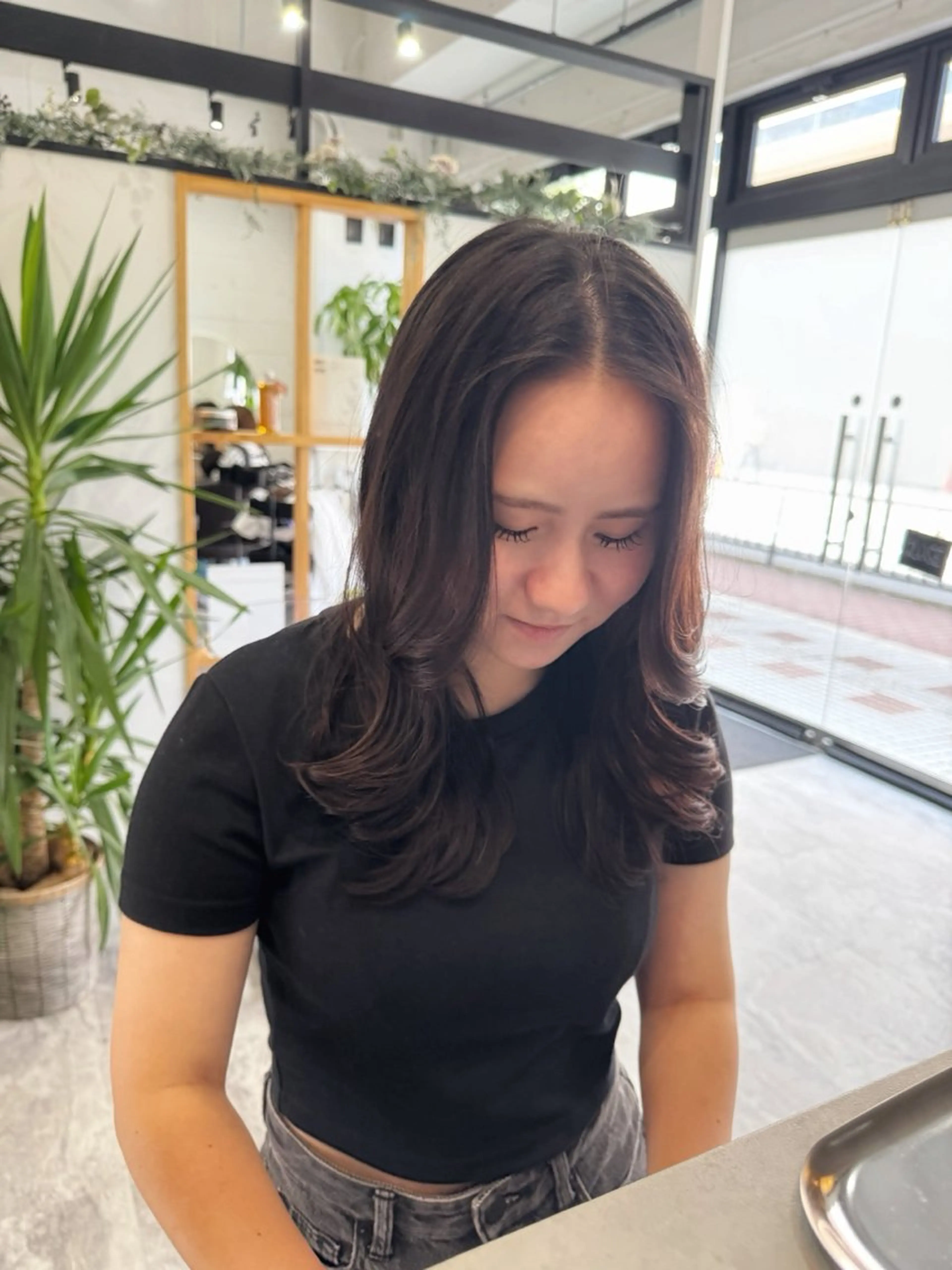 ミディアム カット A.Ｍ.hair所属・レイヤーカット/ 髪質改善/福本凌のヘアスタイル