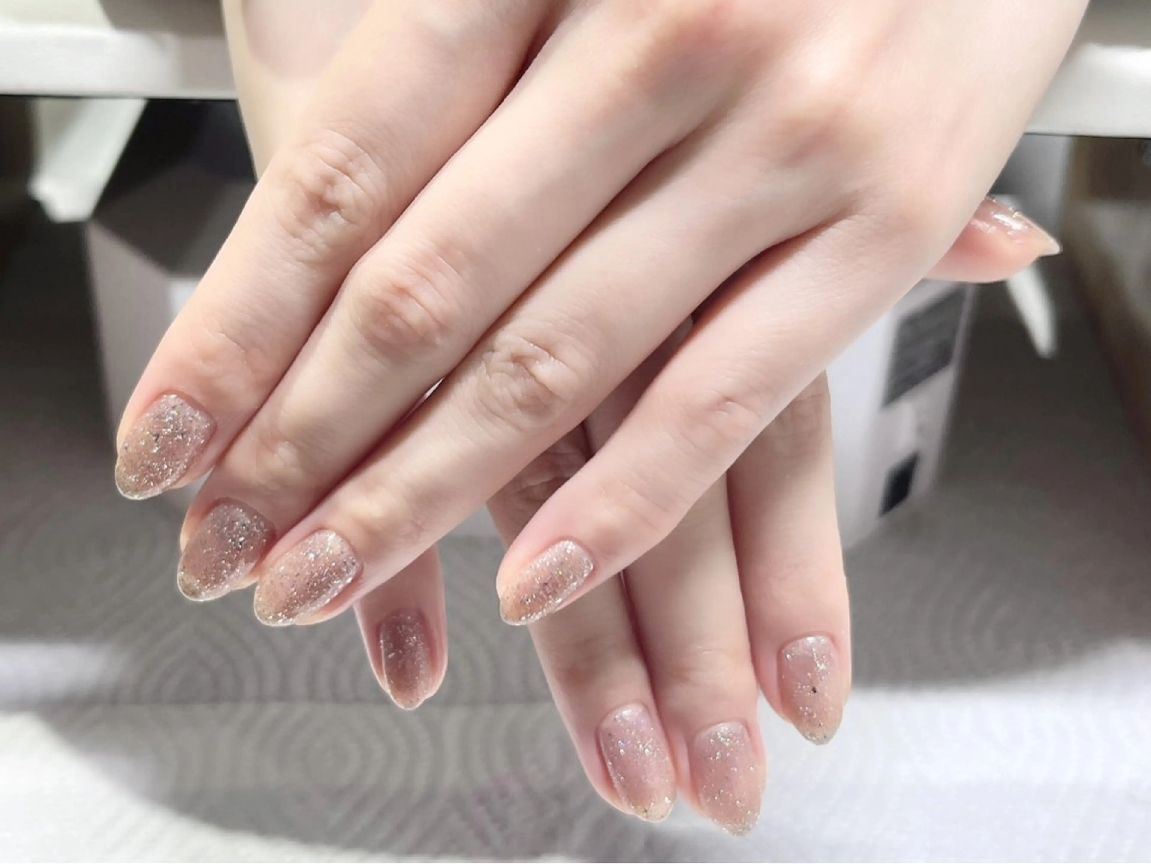 ネイル フラッシュネイル ラメ(グリッター) ワンカラーネイル ハンドネイル Belle Fleuve ASUのネイルデザイン