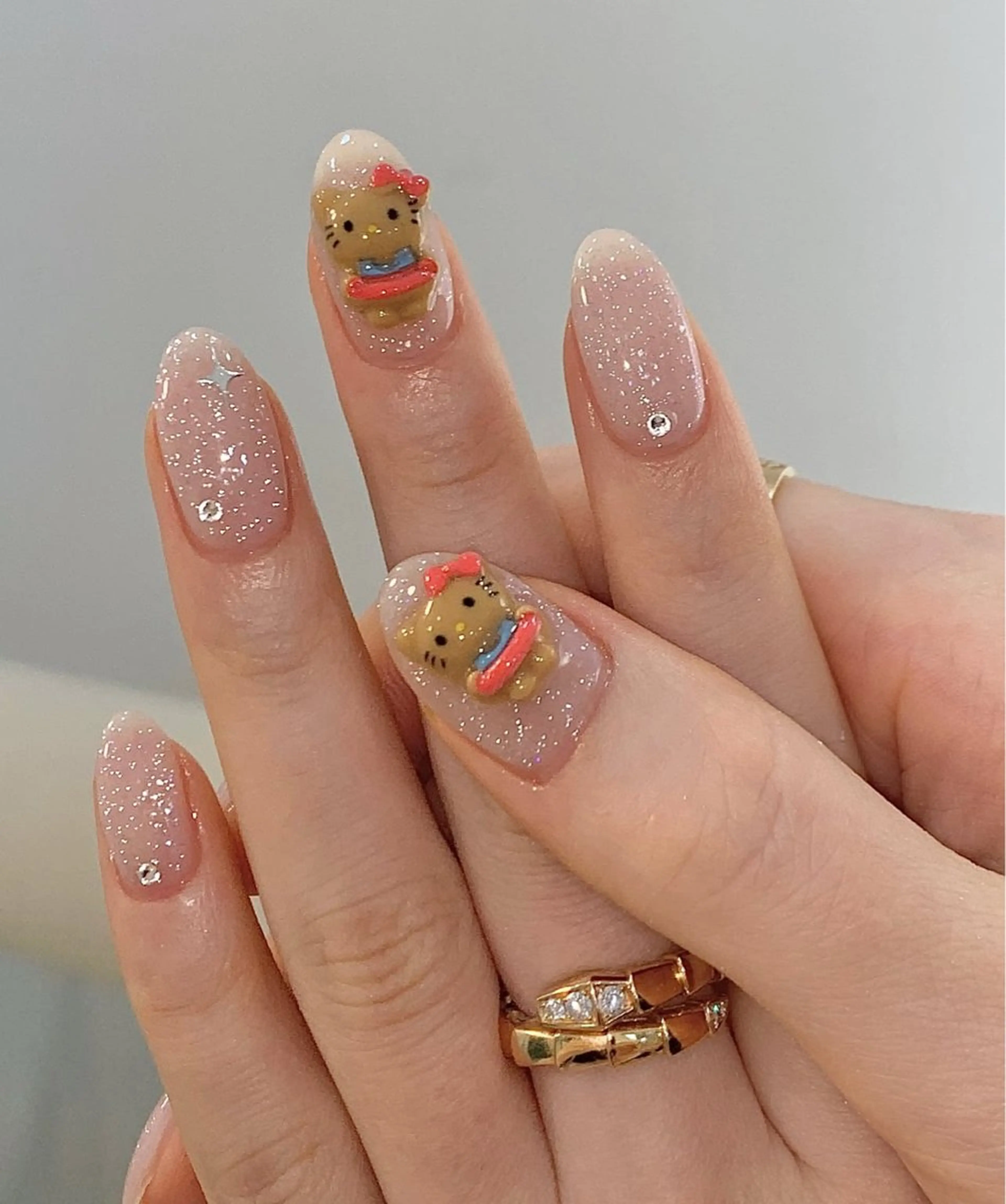 ネイル フットネイル フレンチネイル グラデーション キラキラネイル マグネットネイル Lina nailのネイルデザイン