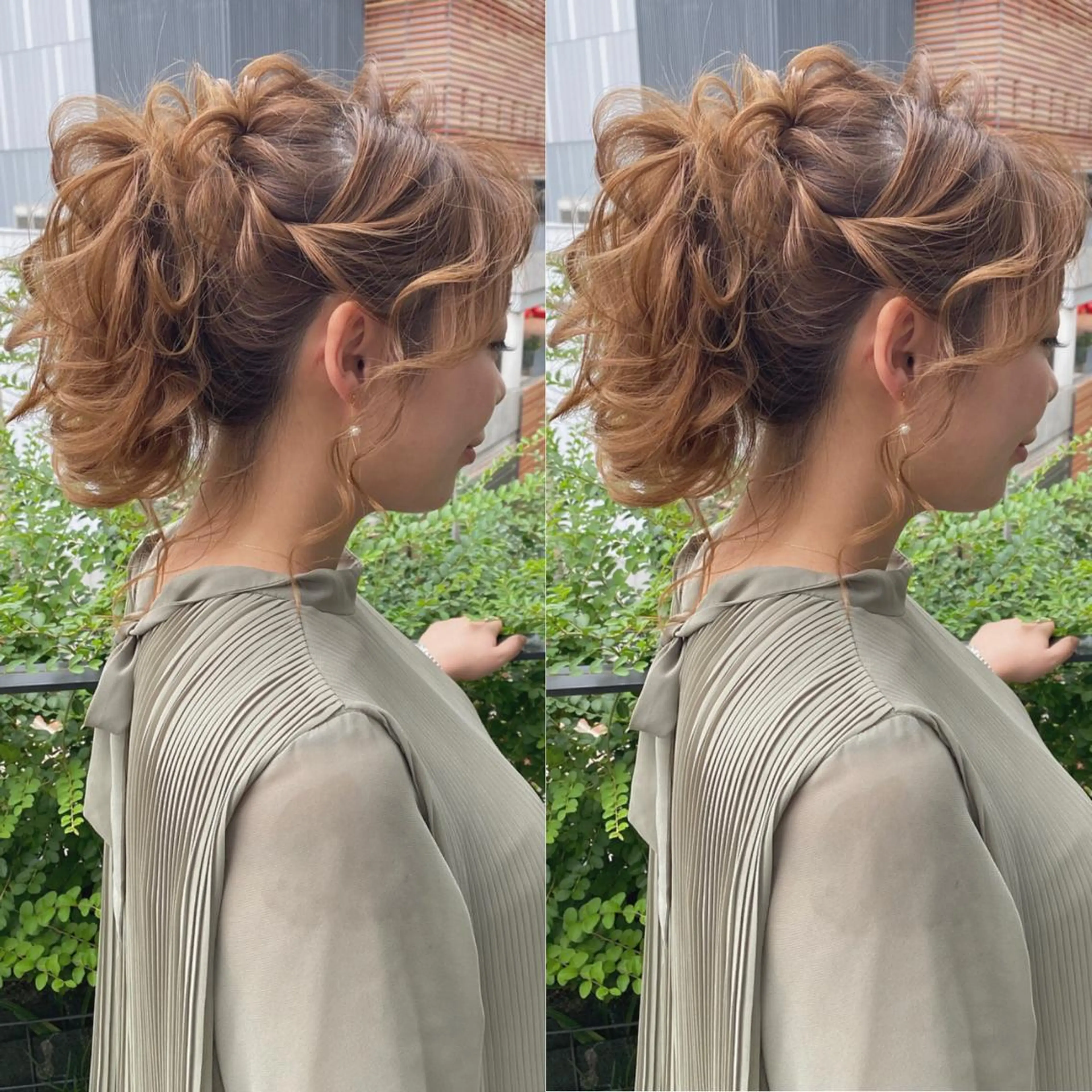 セミロング カラー パーマ ヘアアレンジ メンズ キッズ ネイル マツエク・マツパ ハイライト、レイヤー カット/西梅田/中西のヘアスタイル