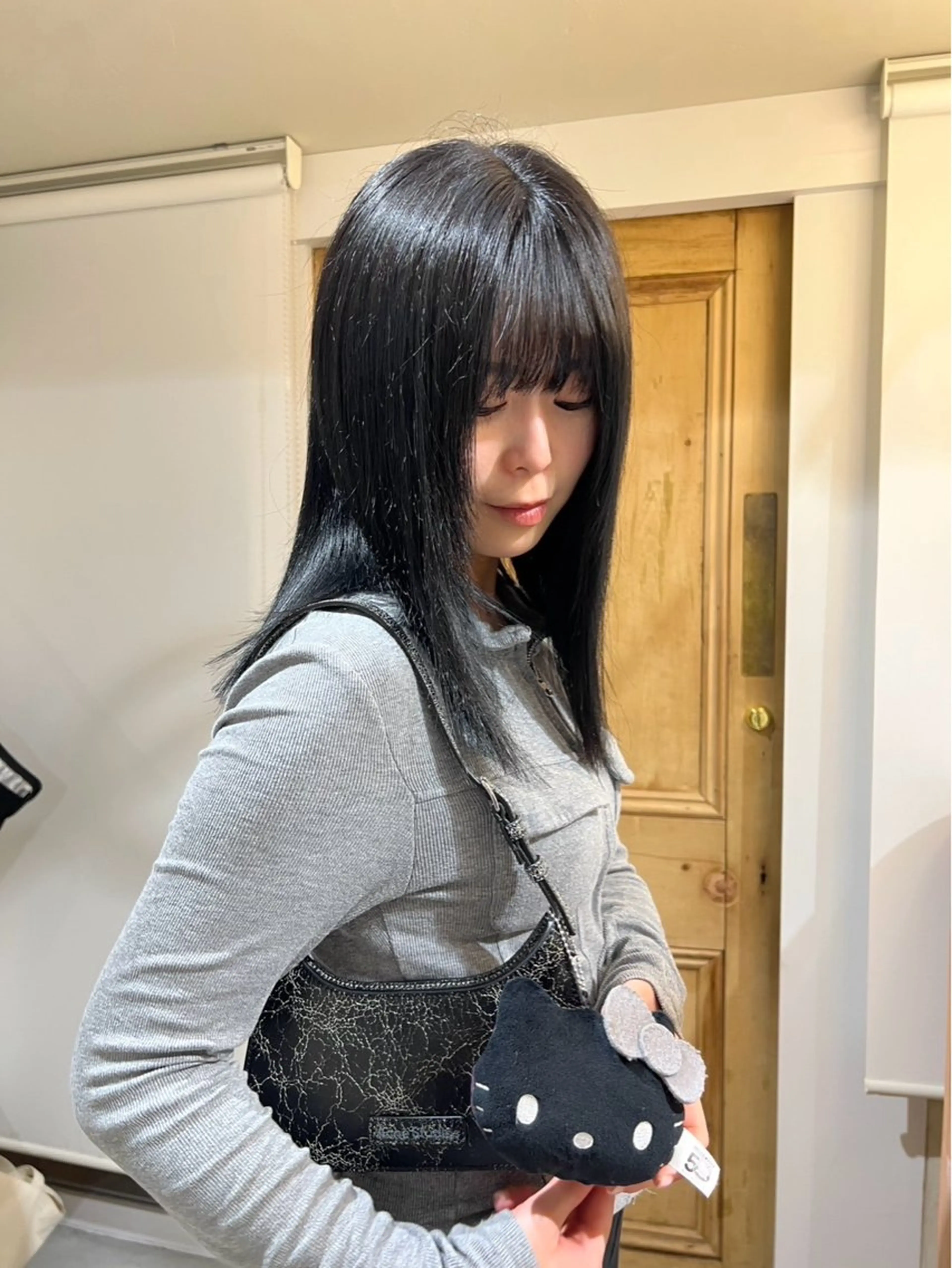 ロング カラー ヘアカラー 中澤 眸乃のヘアスタイル