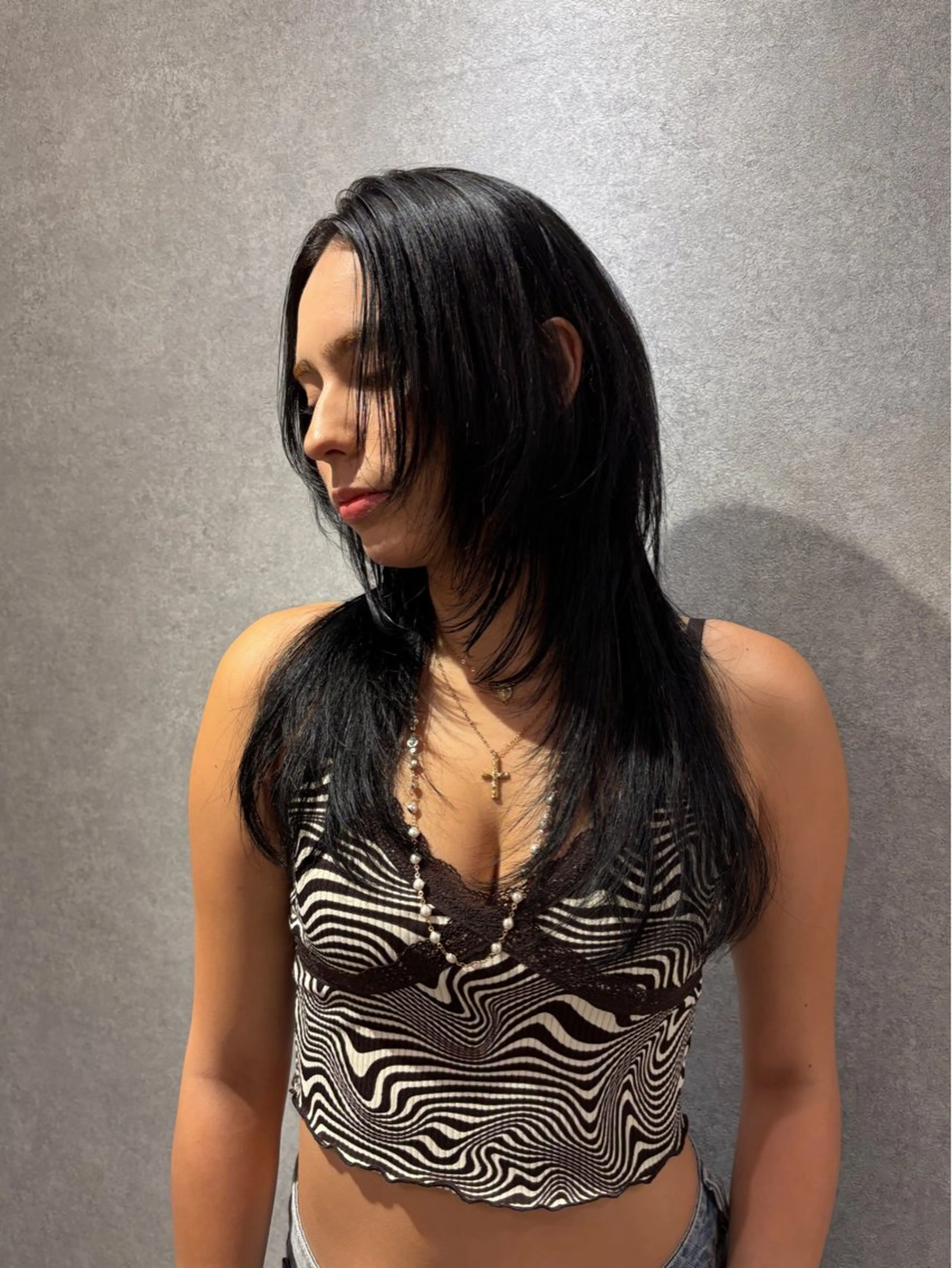 ロング カラー カット ヘアカラー トリートメント ハイトーン/ウルフ/ レイヤー/Asukaのヘアスタイル