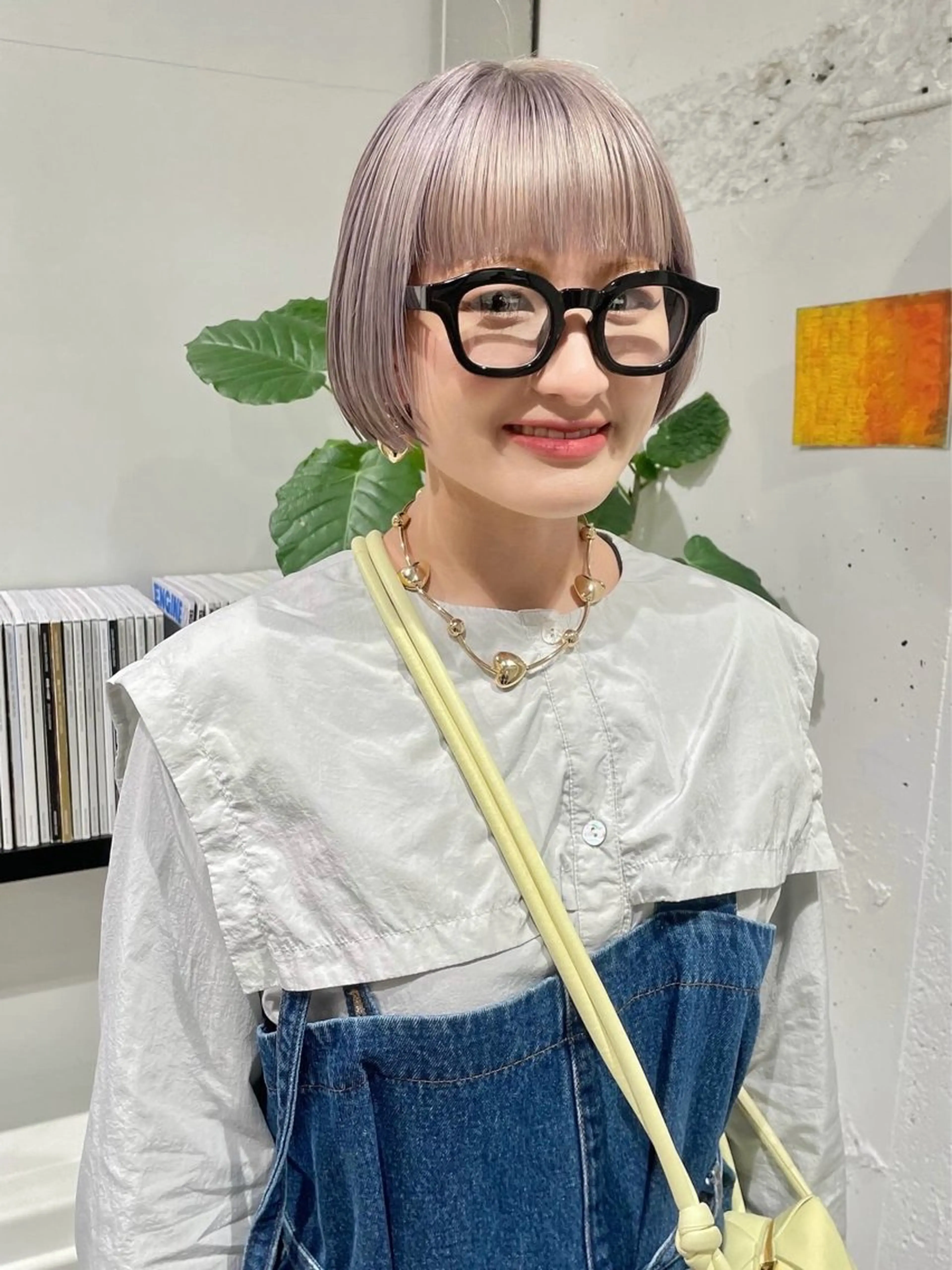 ショート カラー ウルフ/似合わせ レイヤー/RIHOのヘアスタイル