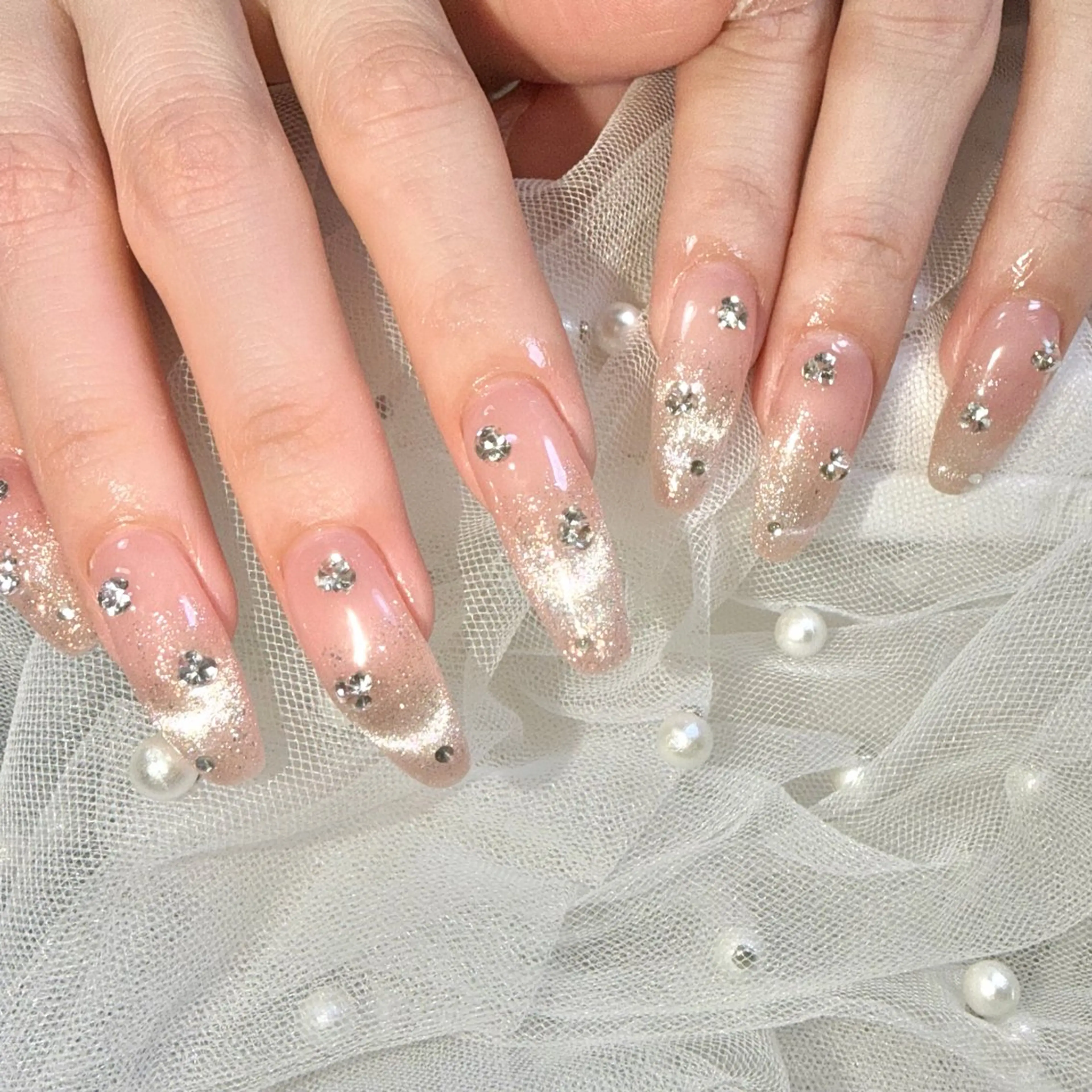 セミロング ハンドネイル Kiranail 高円寺南口店のネイルデザイン