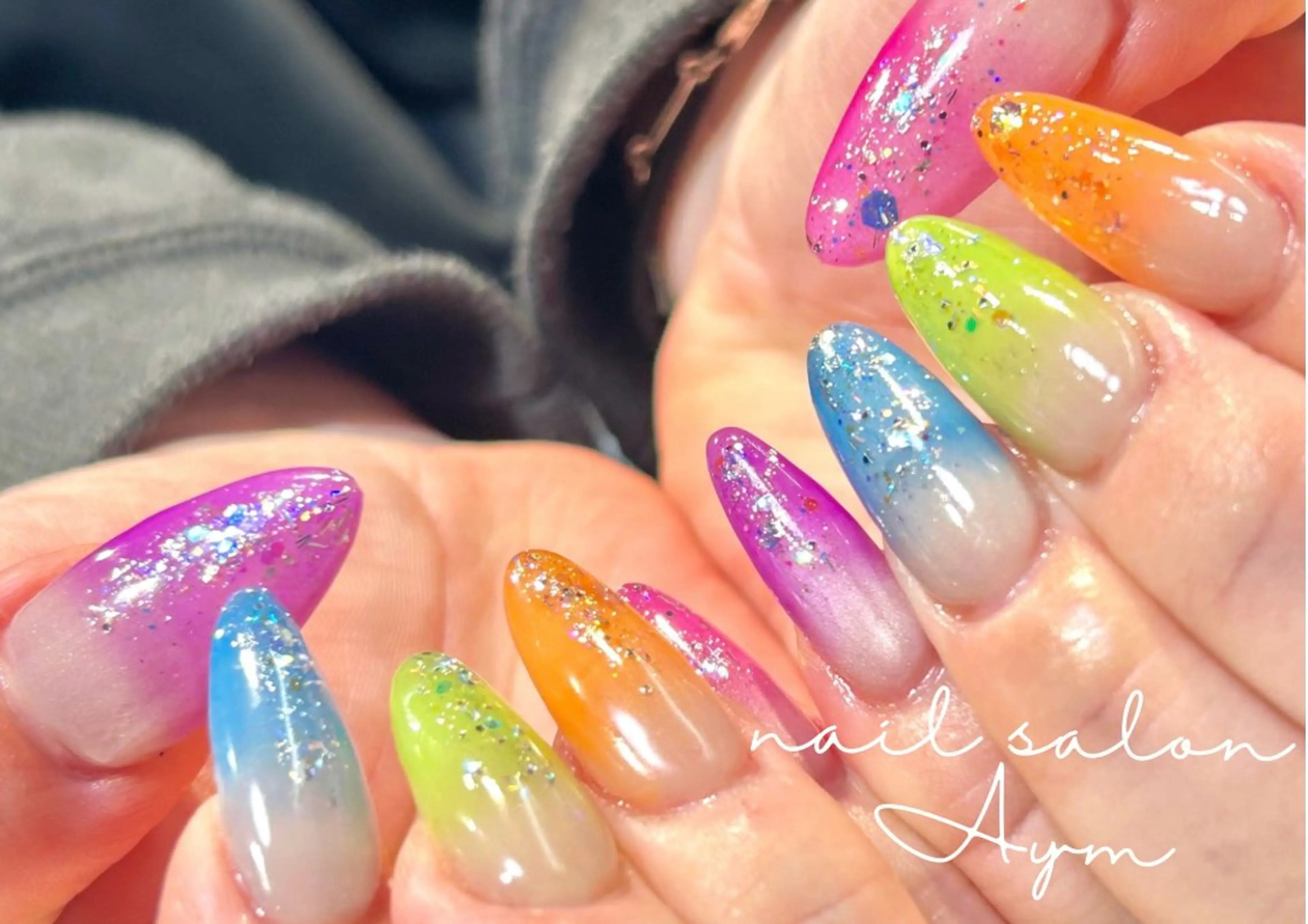 ネイル グラデーション 夏ネイル ハンドネイル nail salon  Aym所属・nail salon Aymのネイルデザイン