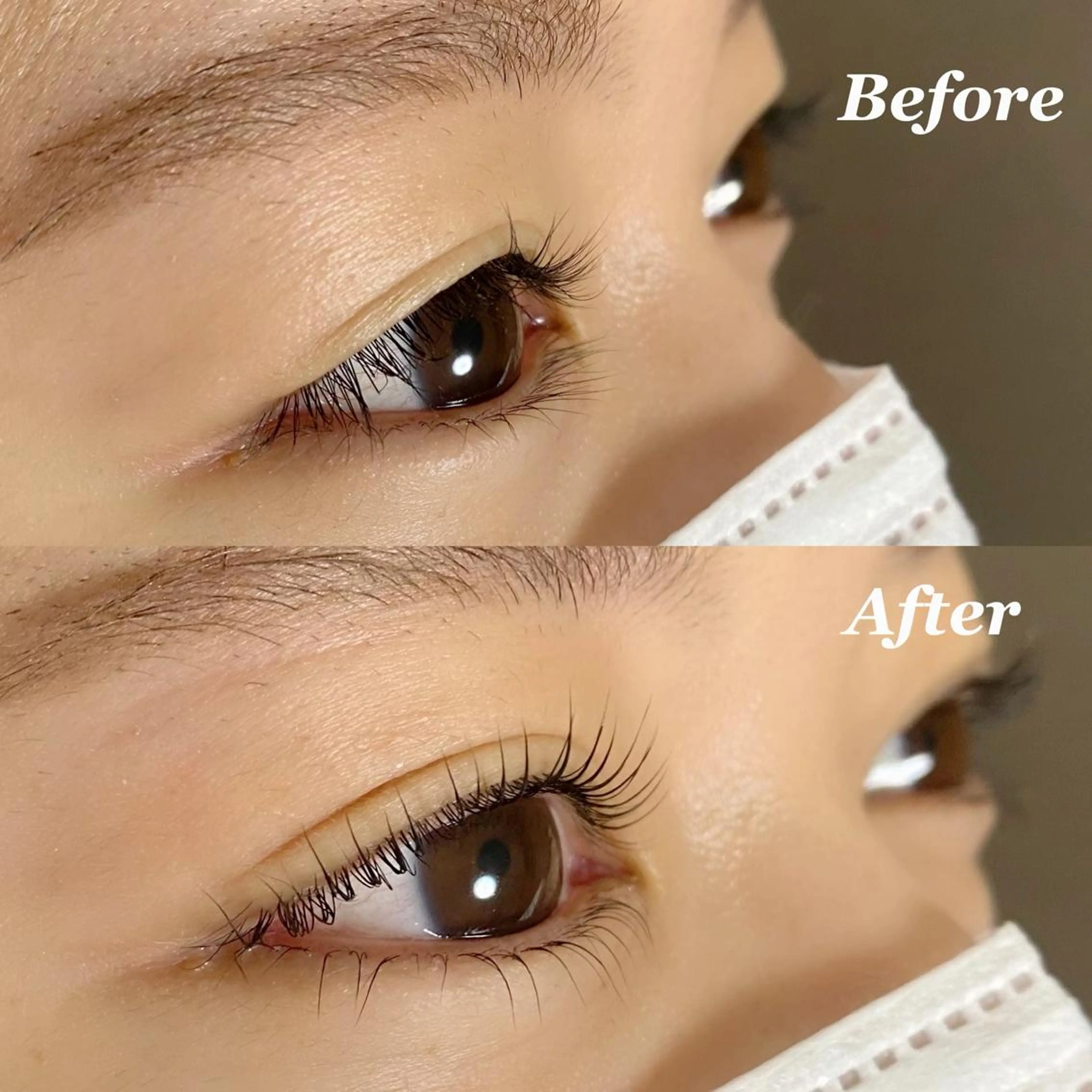 マツエク・マツパ 下まつげエクステ 一重×まつ毛パーマ Le’ala 八木のマツエク・マツパデザイン