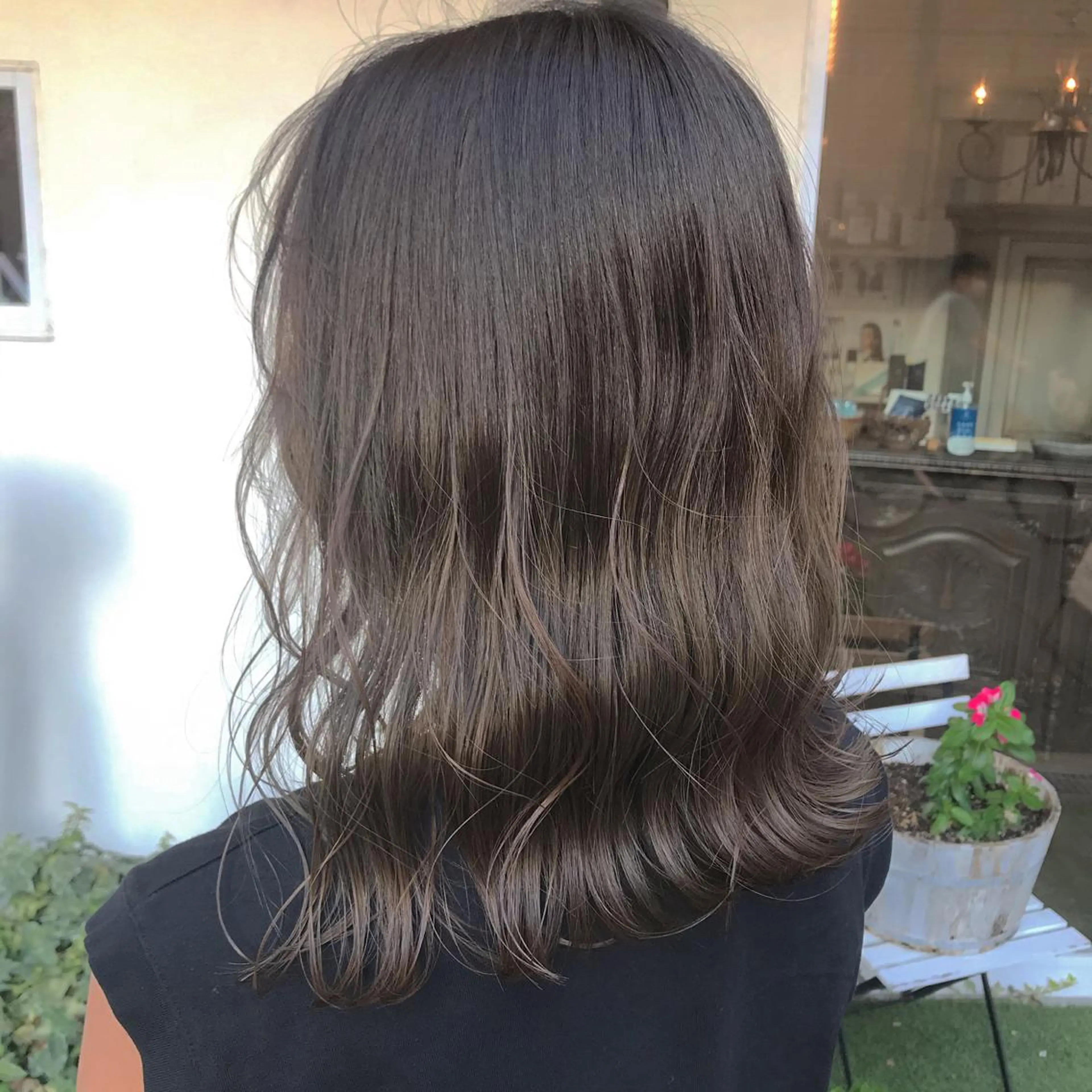 ミディアム カラー ヘアカラー トリートメント 酸性縮毛矯正 梅田茶屋町 Juriのヘアスタイル