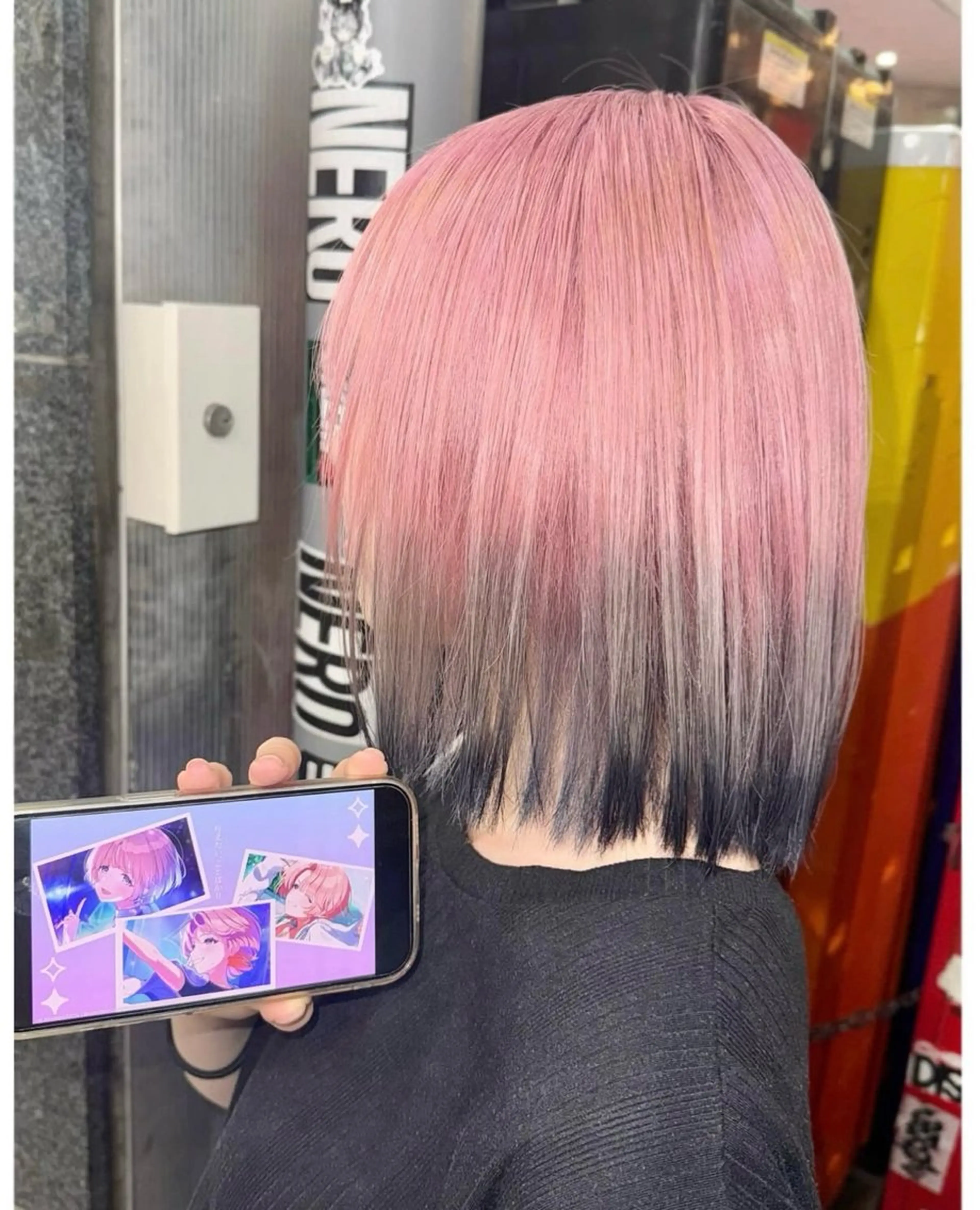 ショート カラー グラデーションカラー ピンクカラー ヘアカラー GARU-ガル-所属・TSUNO🦖 派手髪/オタク美容師のヘアスタイル