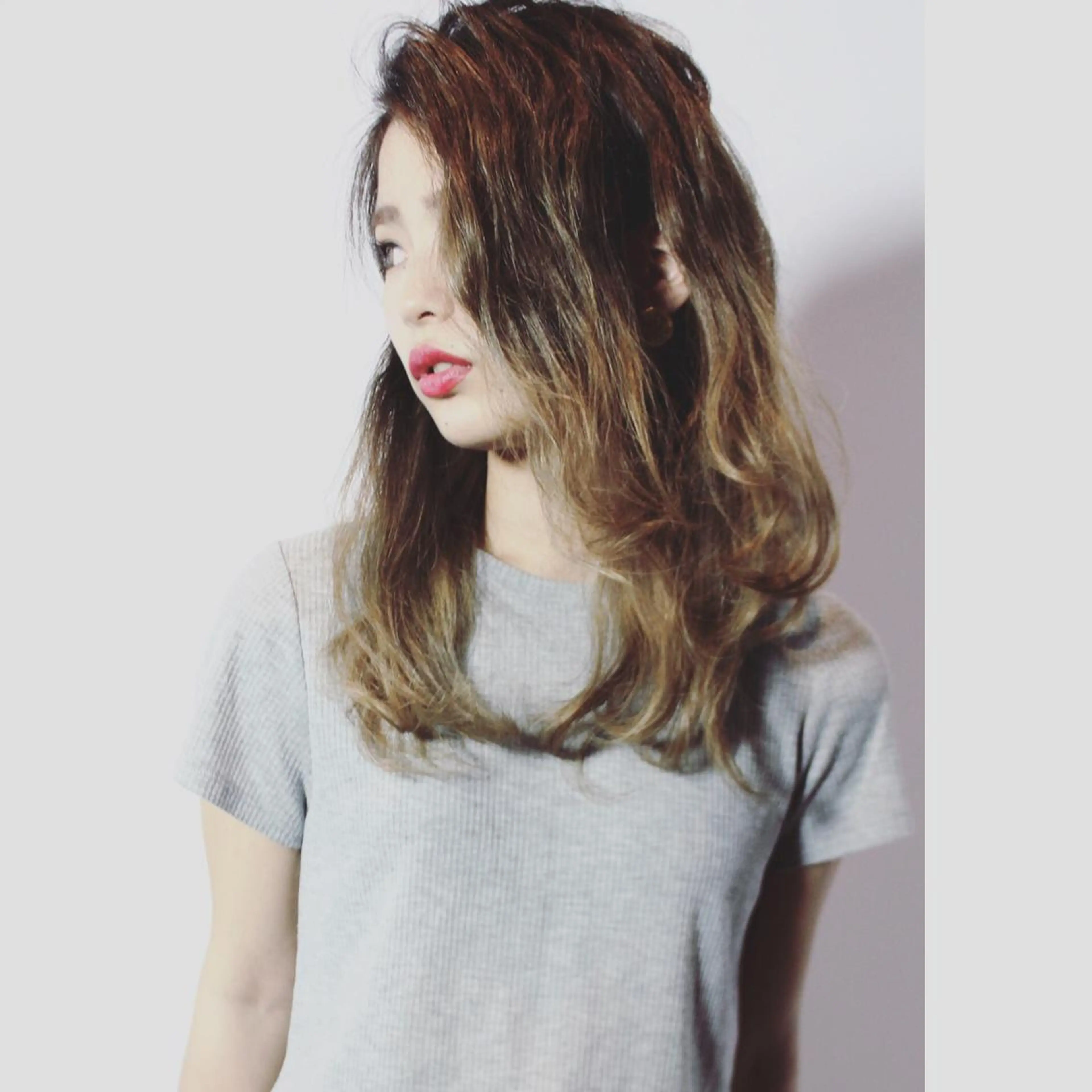 ミディアム カラー 永田 崇のヘアスタイル