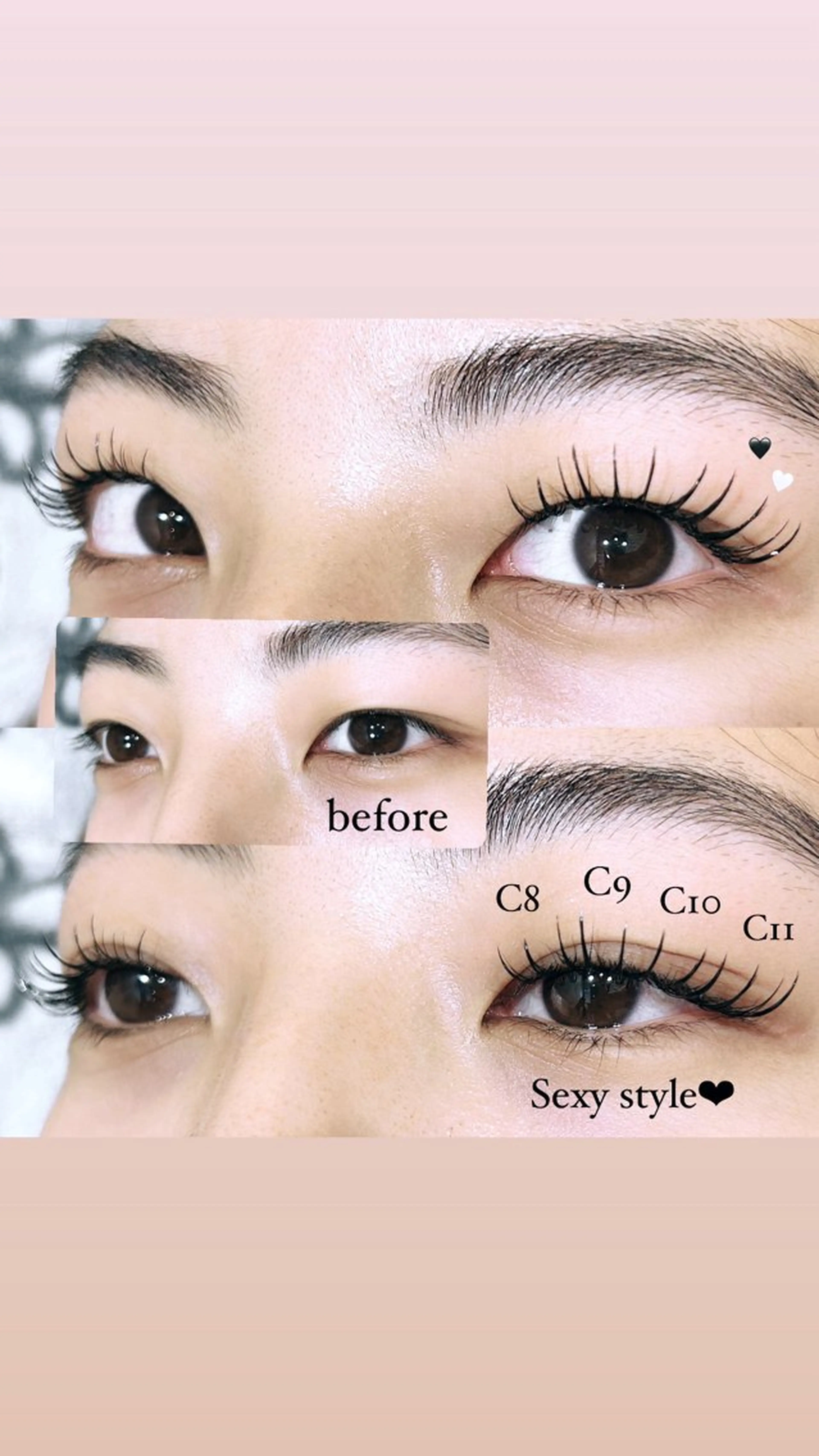 マツエク・マツパ Cカール セーブル セクシー マツエク 🩷ྀི中村 ほのか🧸🌷のマツエク・マツパデザイン