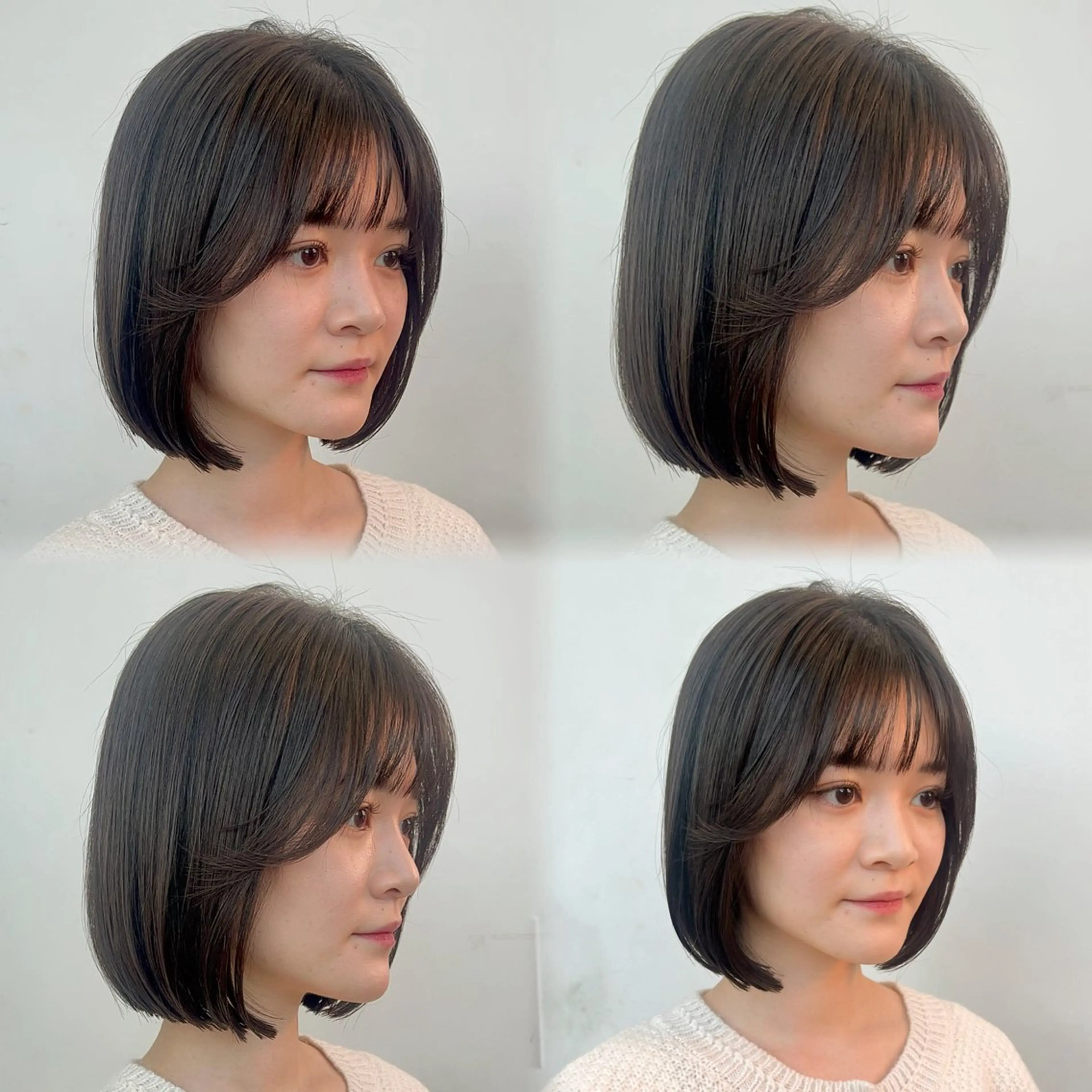 ショート カット ヘアカラー トリートメント 🩵LondBOY 韓国/ボブ/レイヤーのヘアスタイル