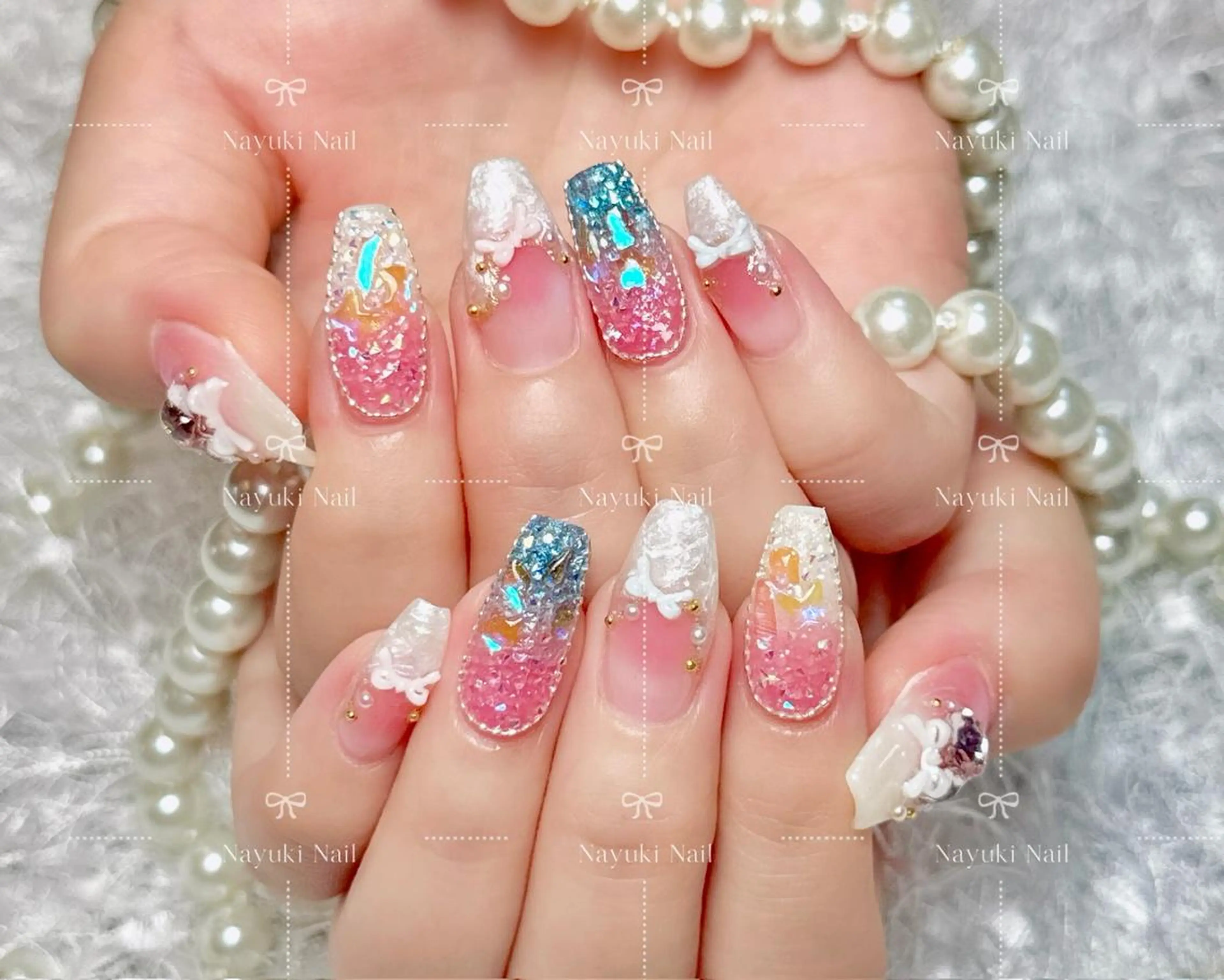 ネイル 🎀 moo~ 🎀のネイルデザイン