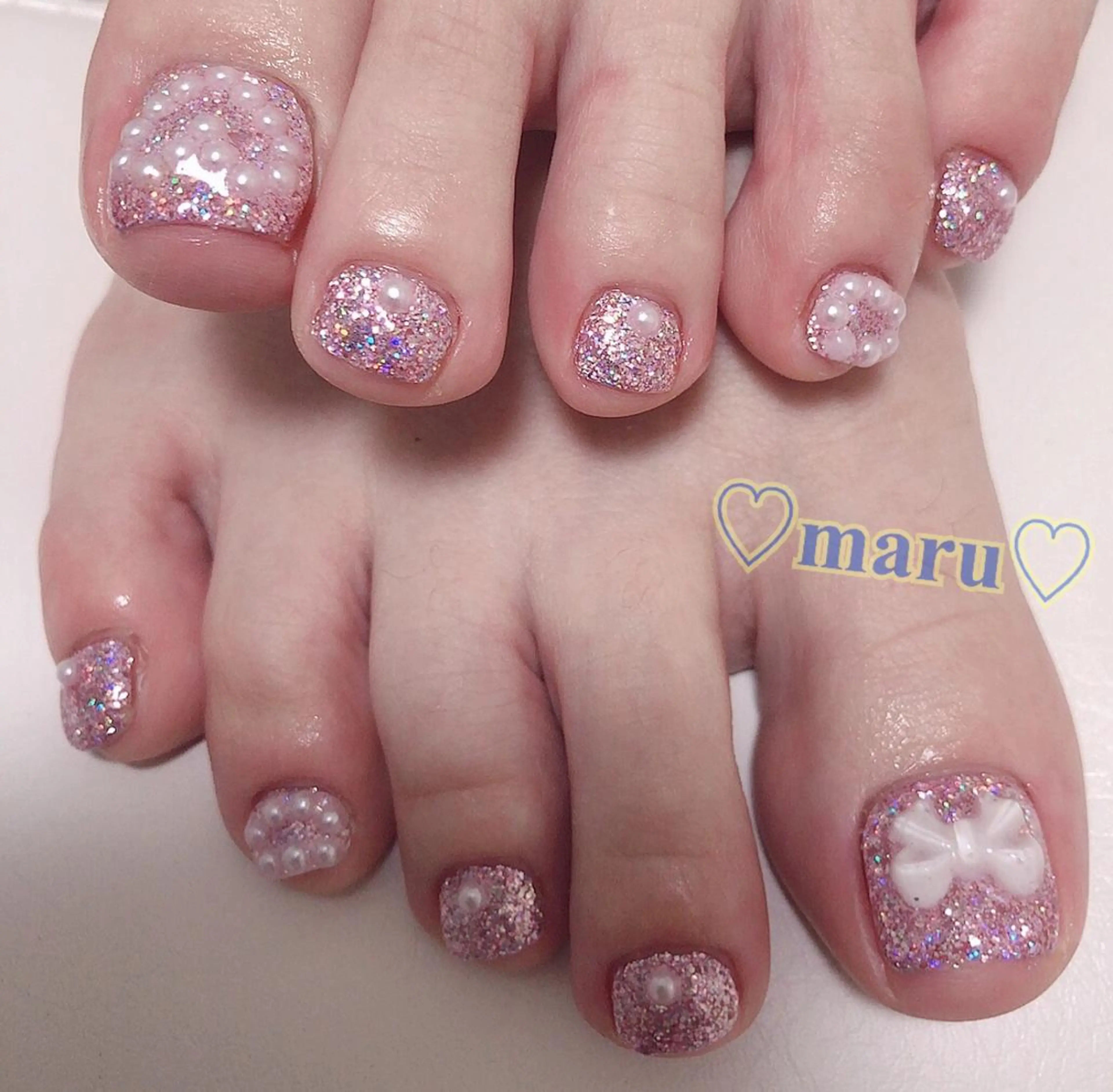 ネイル ハンドネイル フットネイル まるみ ♡のネイルデザイン