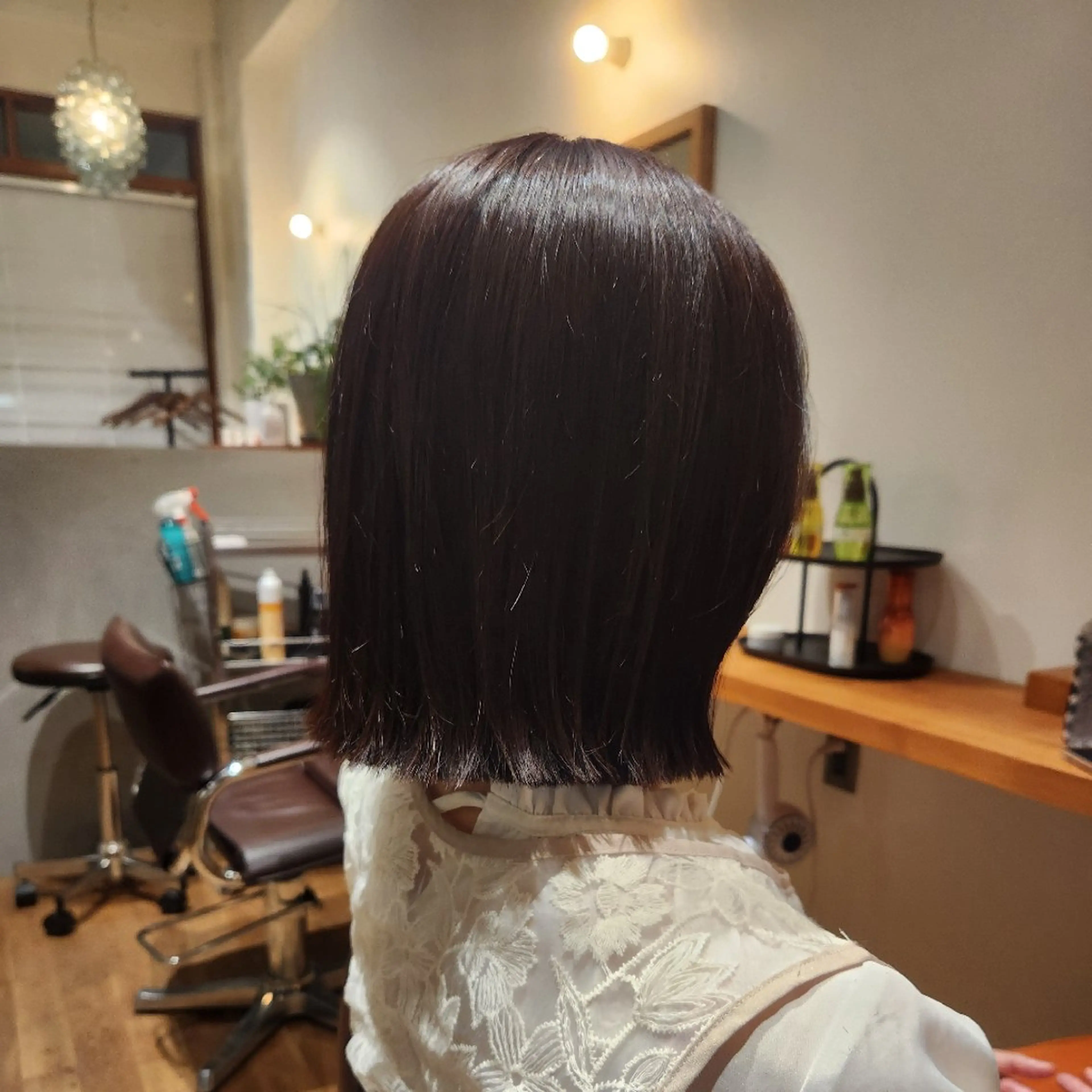ミディアム 切りっぱなしボブ ボブ カット Hazumi Ayanoのヘアスタイル