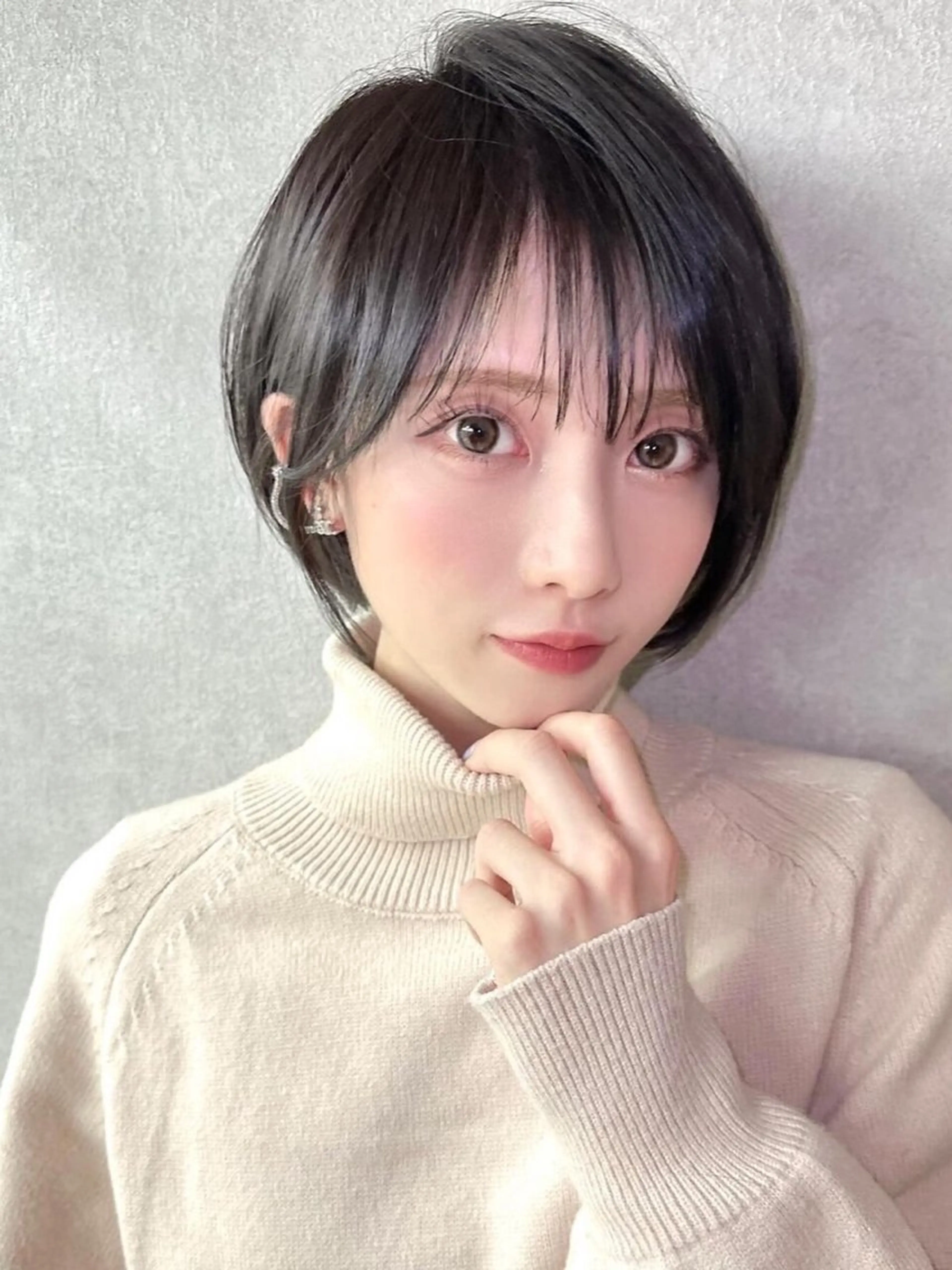 ショート カット ヘアカラー トリートメント Lond Bloom 天神ショート/ボブのヘアスタイル