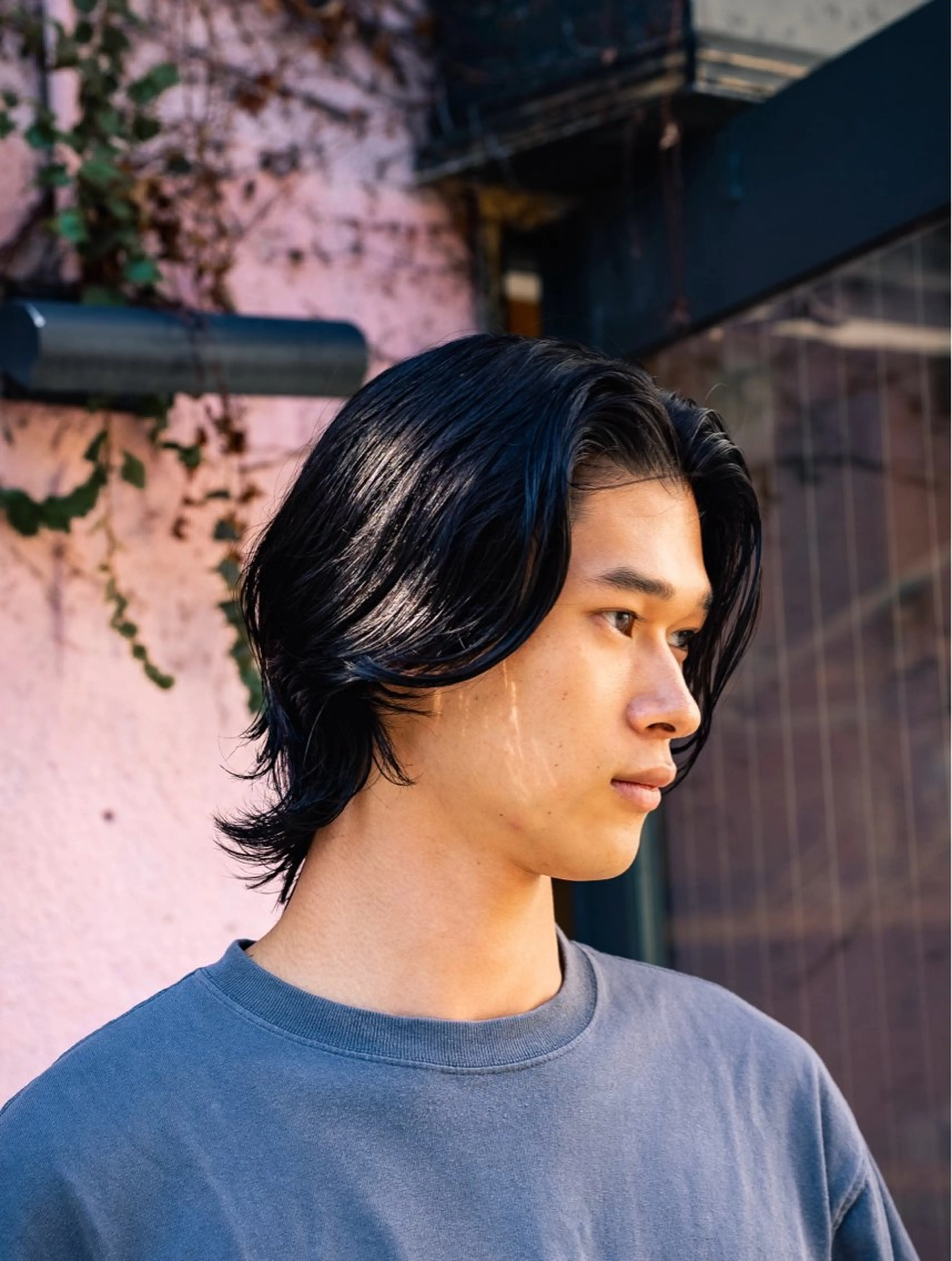 ミディアム カラー パーマ メンズ ミディアムパーマ メンズパーマ 🔗メンズサロン🔗 Kieのヘアスタイル