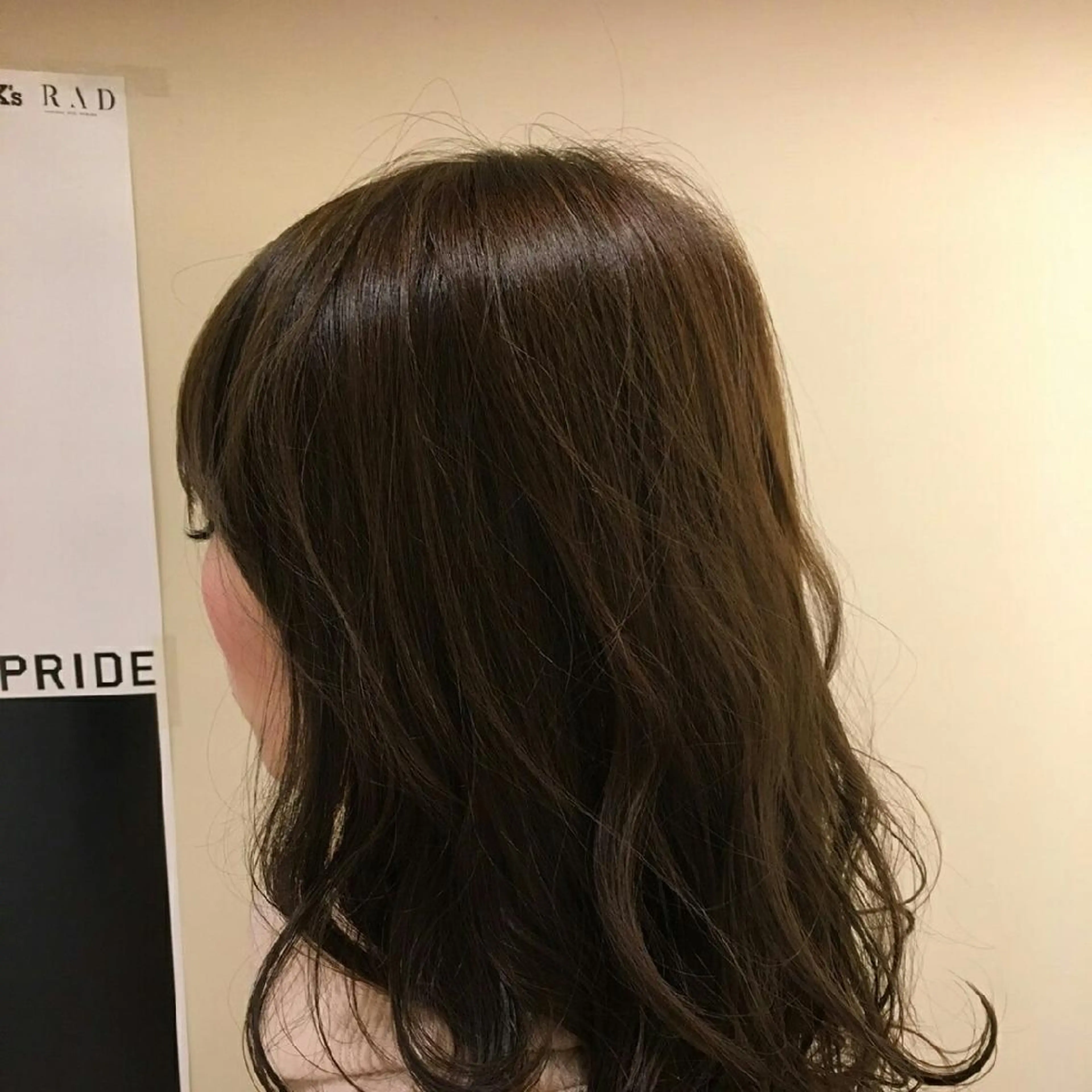 ミディアム カラー アッシュ ベージュカラー SHAFT Ieiriのヘアスタイル