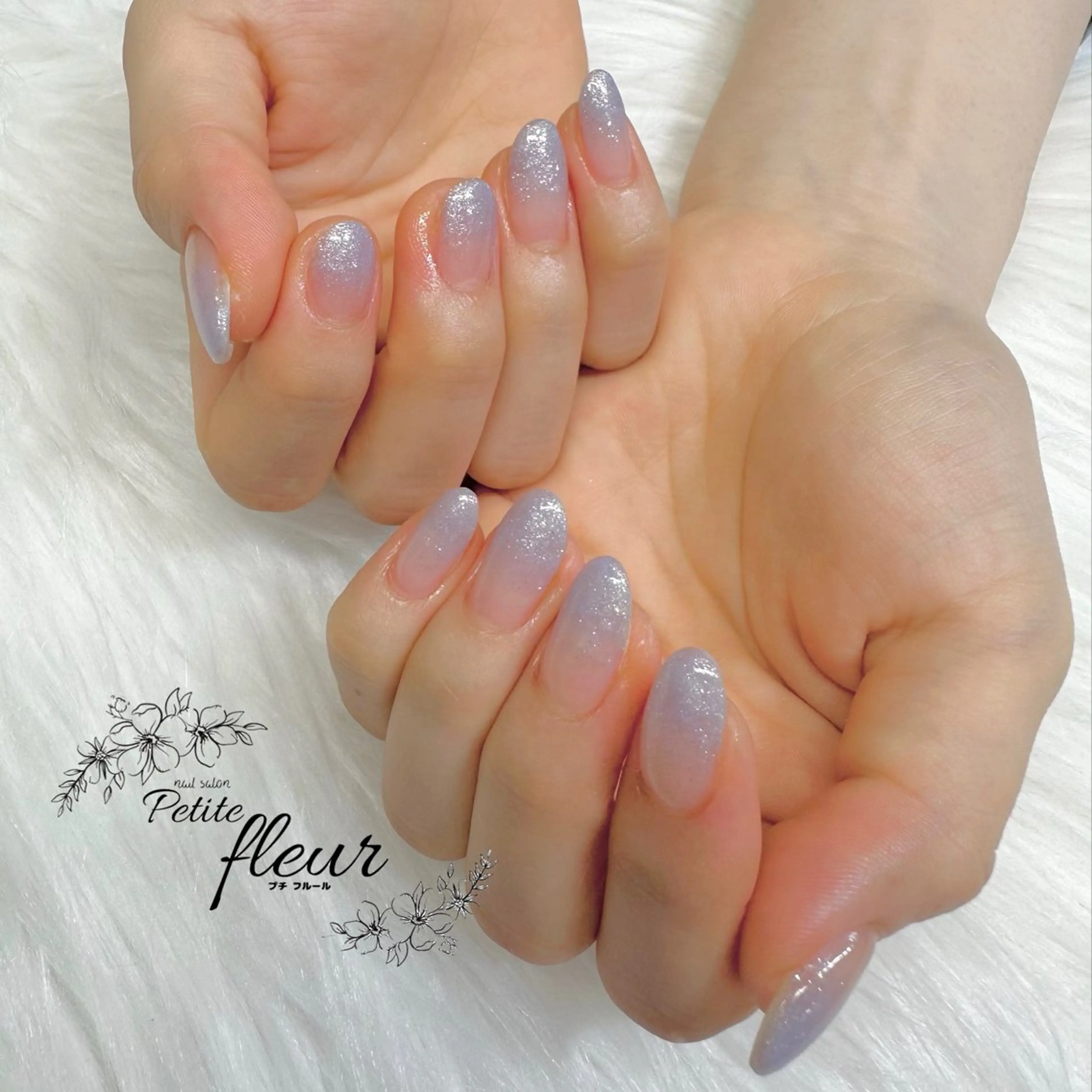 ネイル グラデーション ラメ(グリッター) ラメグラデーション ハンドネイル ❁⃘*。Petite fleur❁⃘*りさのネイルデザイン
