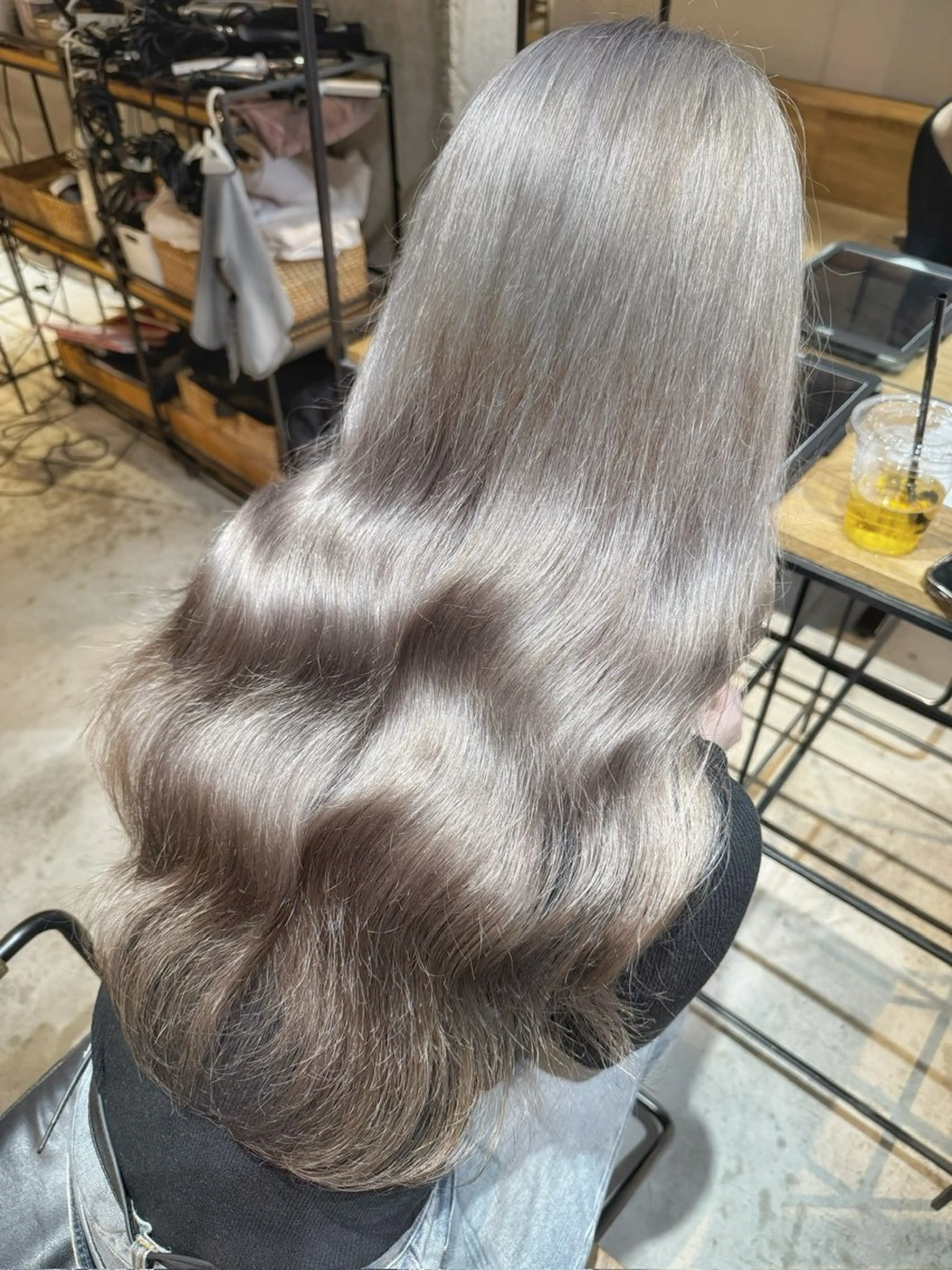 セミロング ヘアカラー トリートメント ベージュカラー/新潟 カラー特化/落合優吾のヘアスタイル