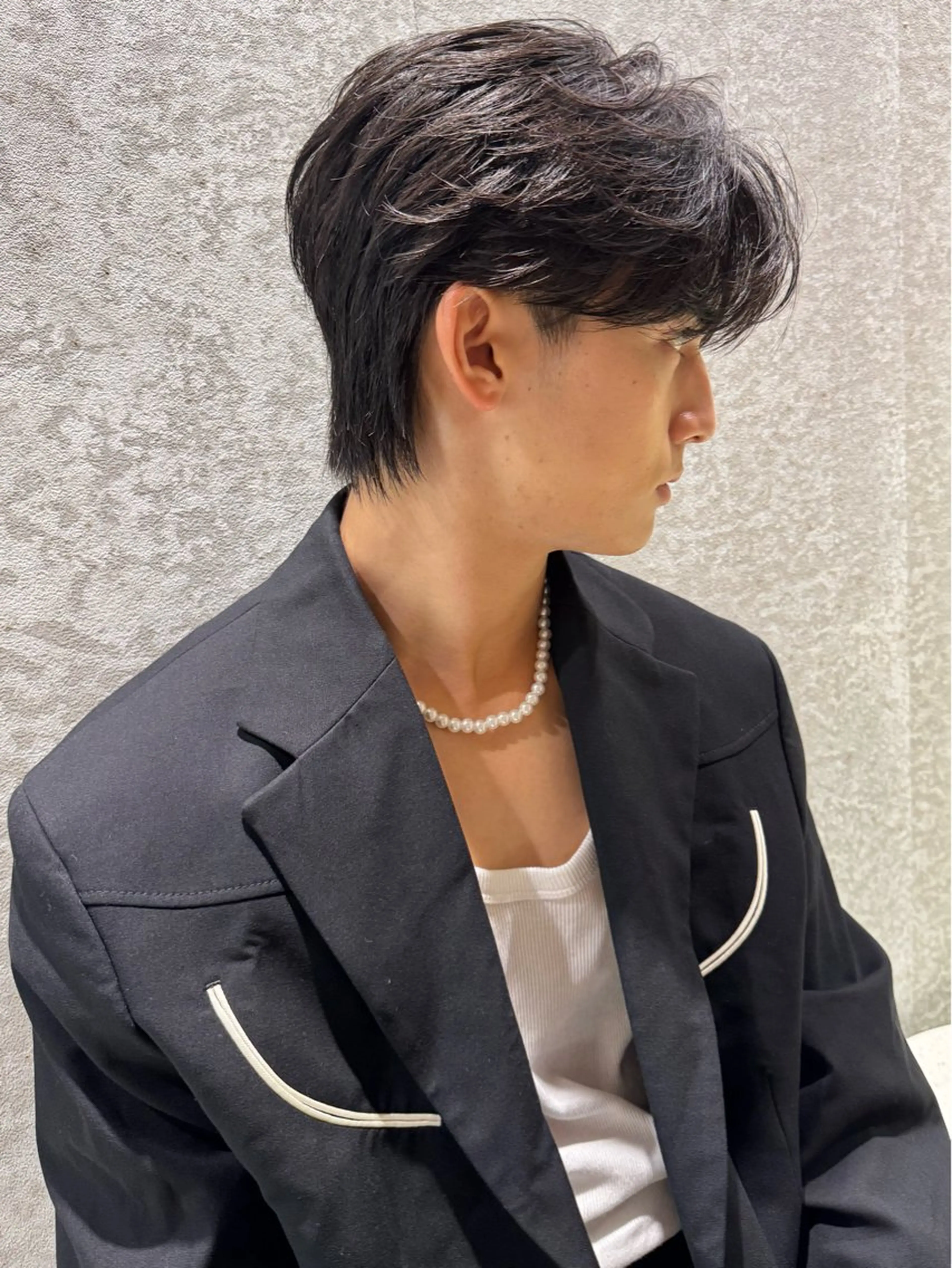 ショート パーマ メンズ カット 縮毛矯正 🔶似合わせセンター パート/ヤス🔶のヘアスタイル