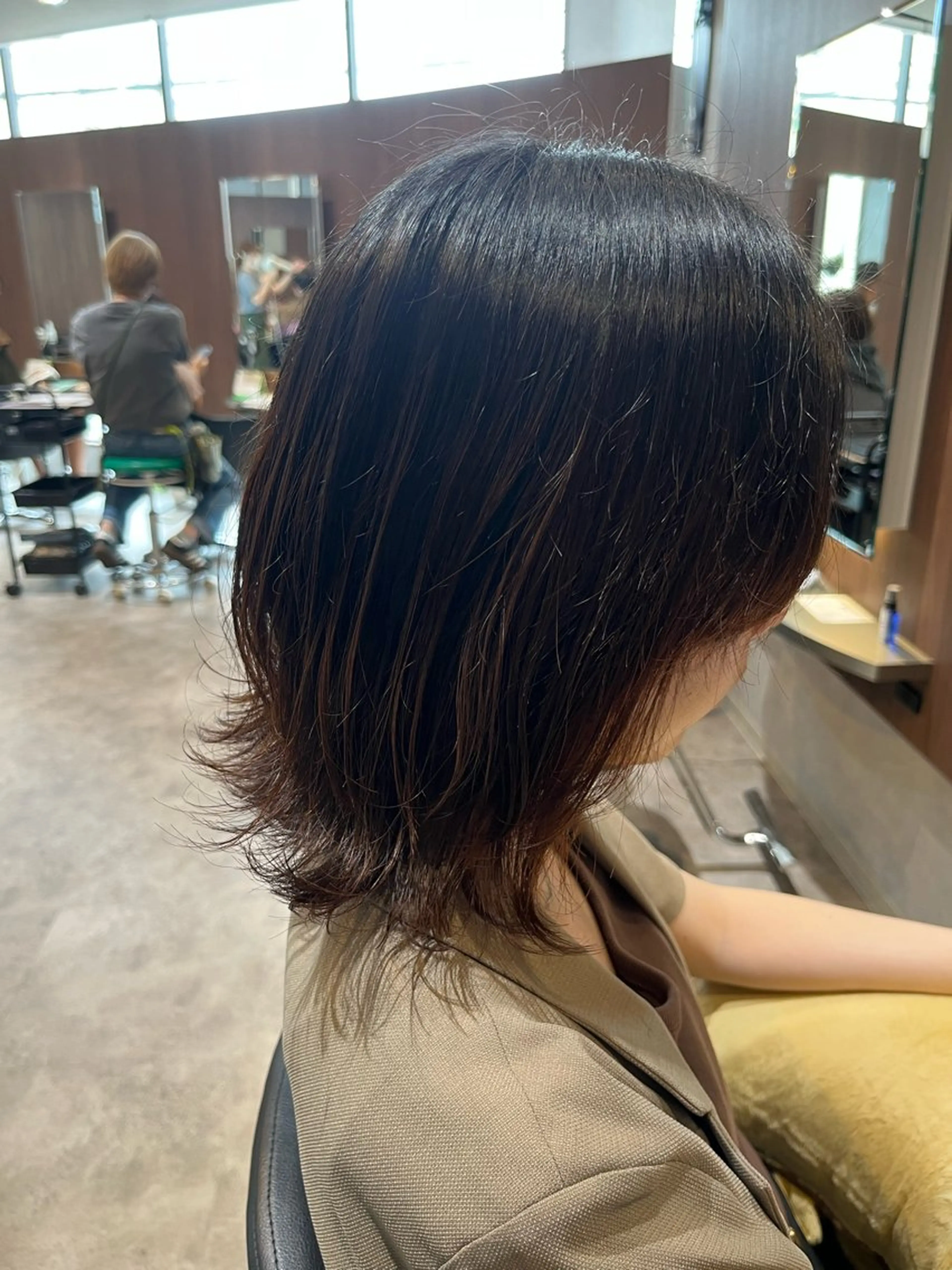 【ご来店2回目以降の方はこちらから🎶】✨️似合わせカット✨️+✨️ヘアカラー✨️+minimo限定トリートメント付きの写真