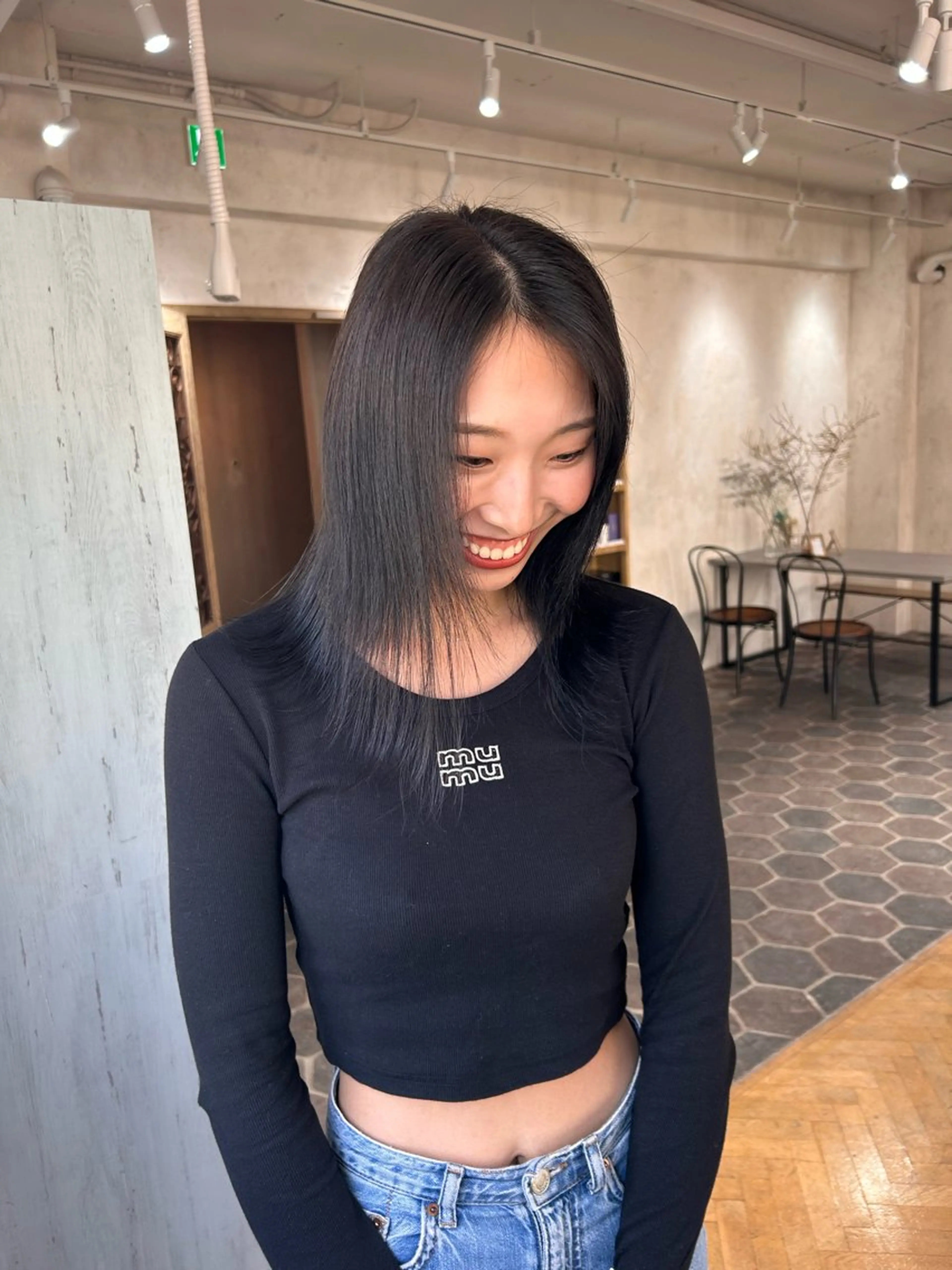 セミロング ヘアカラー 艶カラー🌟 kanonのヘアスタイル