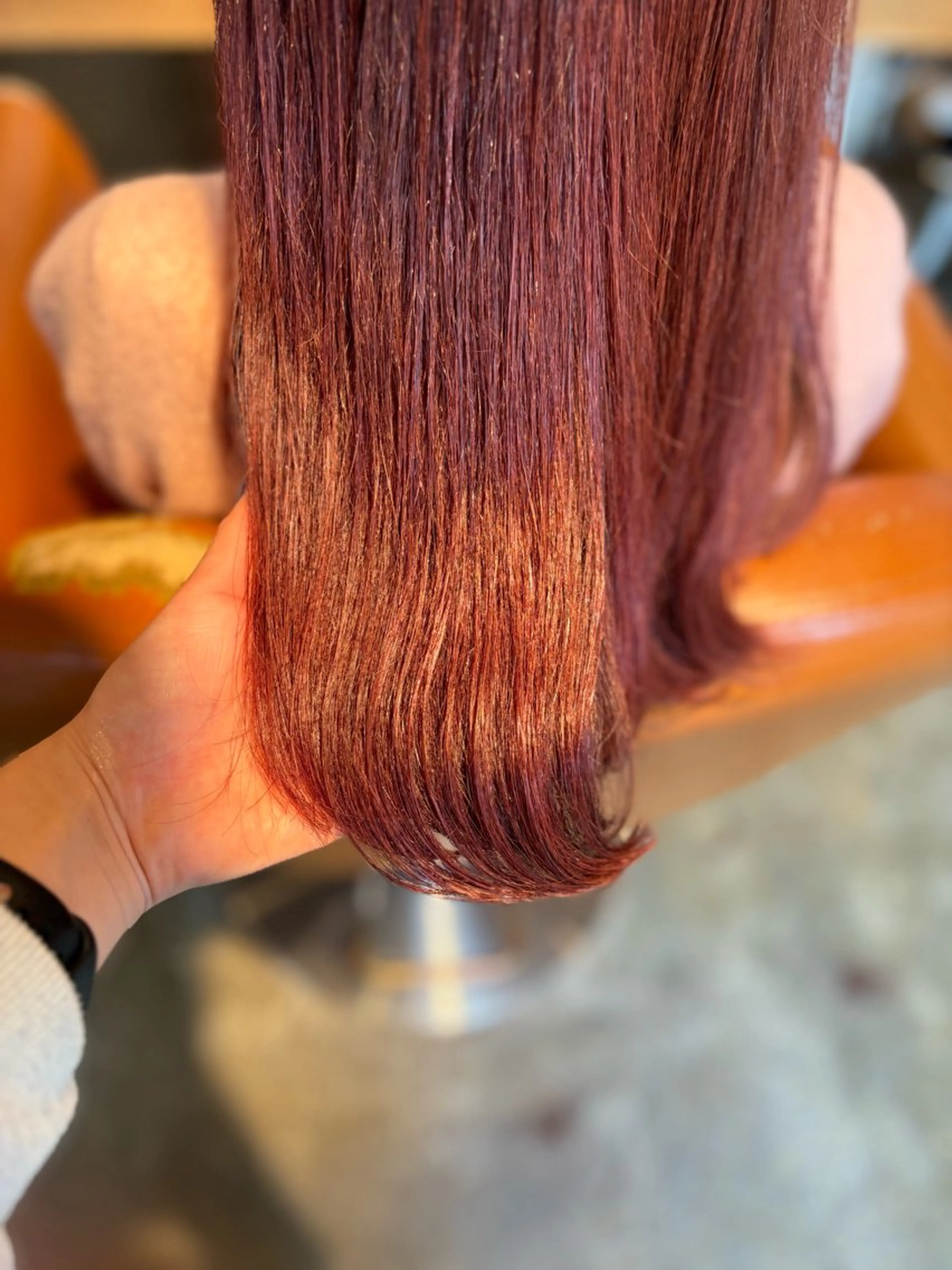 セミロング カラー 髪質改善カラー ベージュ🤎YUMEのヘアスタイル