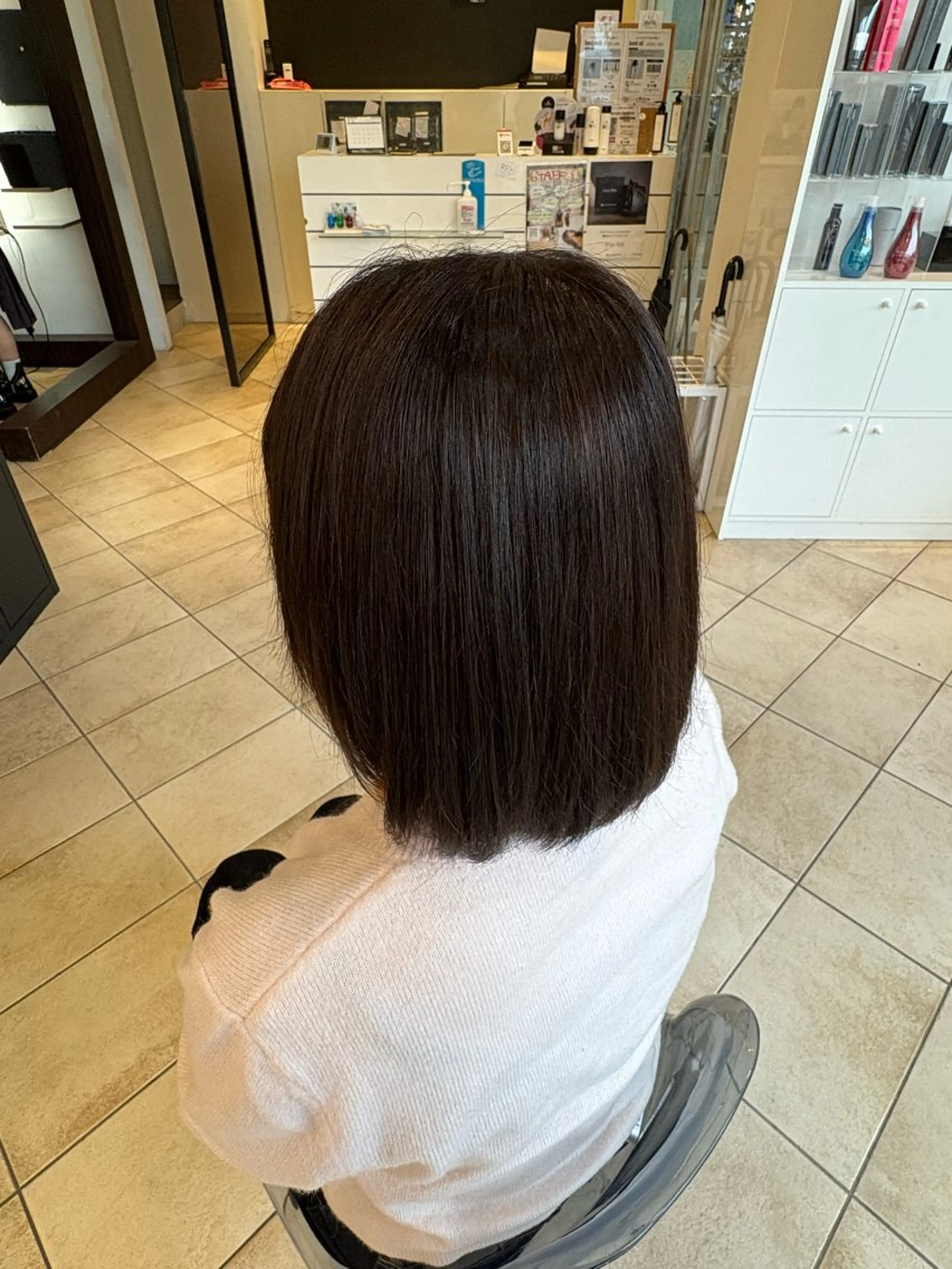 カラー うる艶＆縮毛矯正 ⟡.·小林理菜⟡.·のヘアスタイル